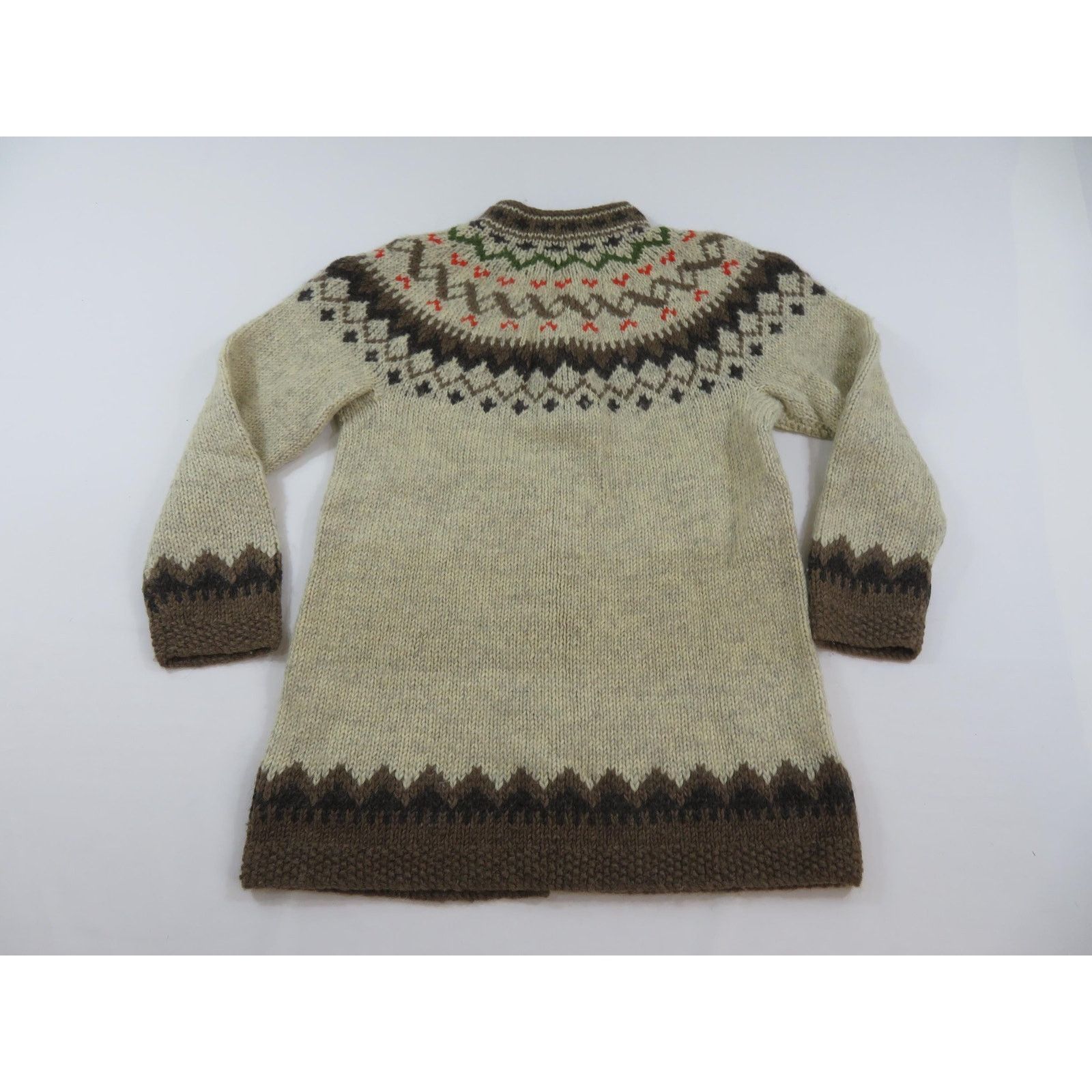 Other Knit Sweater Bodice Cardigan Designer Buttons Beige Wool M? Size M / US 6-8 / IT 42-44 - 2 Thumbnail