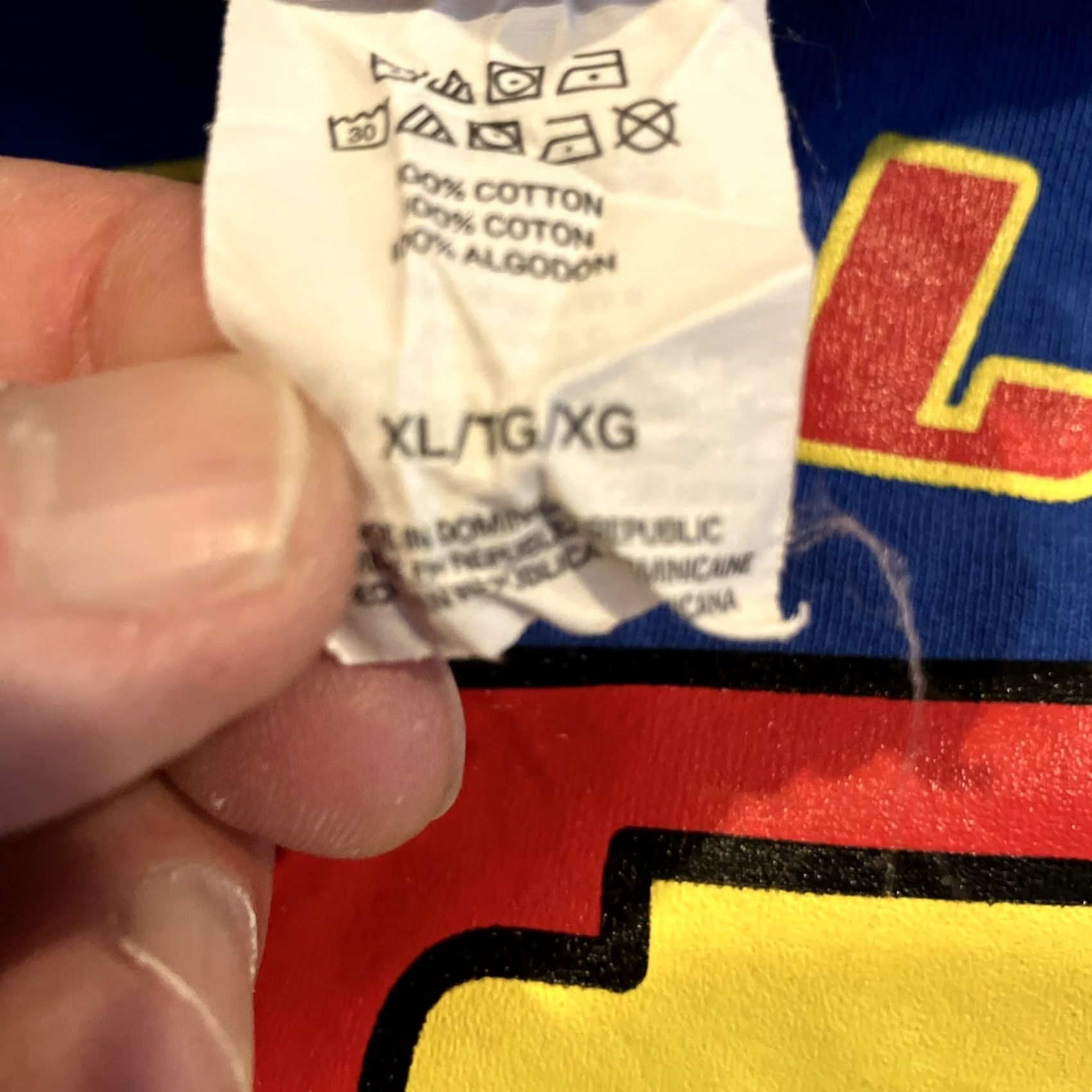 Hanes Hanes T-Shirt Superman Logo - BLUE - Short Sleeve Crew Neck - Men XL - Graphic Print - Knit Cotton Polyester - Regular Fit Size US XL / EU 56 / 4 - 4 Thumbnail