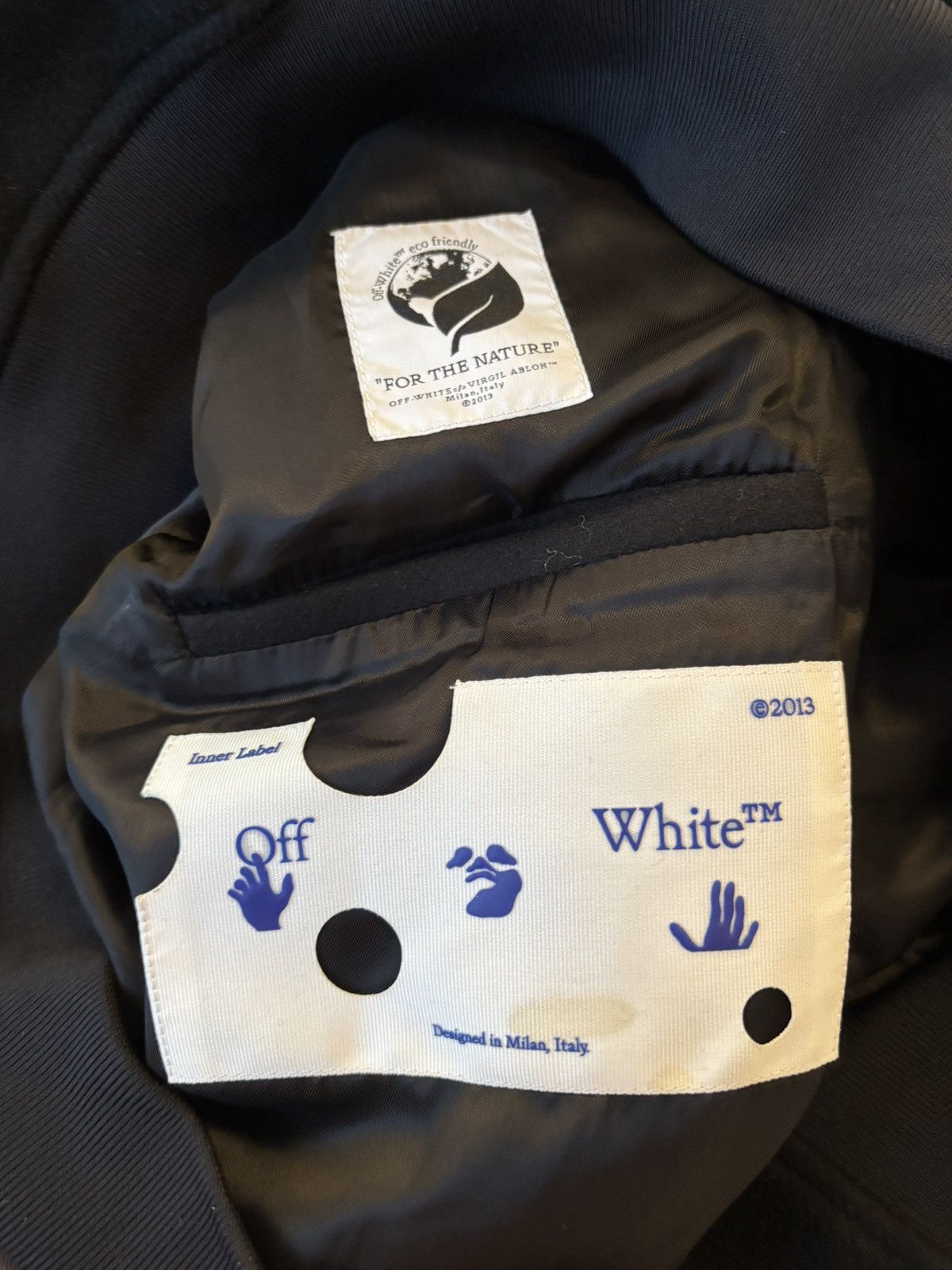 Off-White Off white black and orange bomber jacket size medium Size US M / EU 48-50 / 2 - 4 Thumbnail