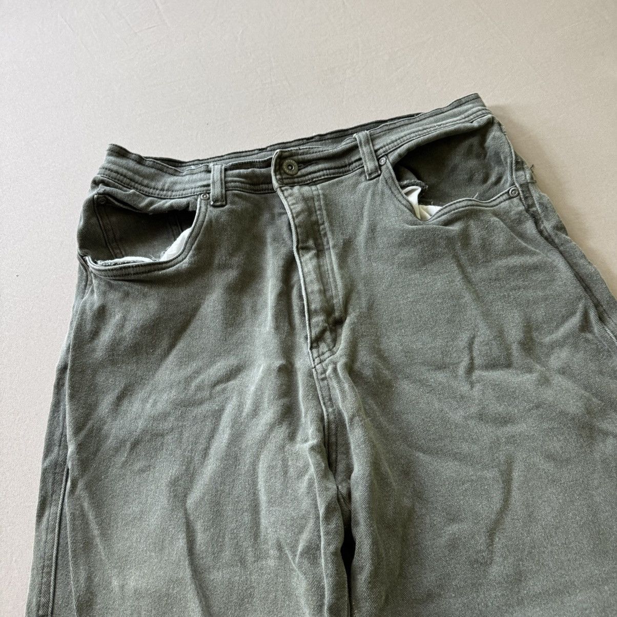 Bill Blass Vintage Bill Blass Green Classic Fit Jeans Size 40" / US 18 - 3 Thumbnail