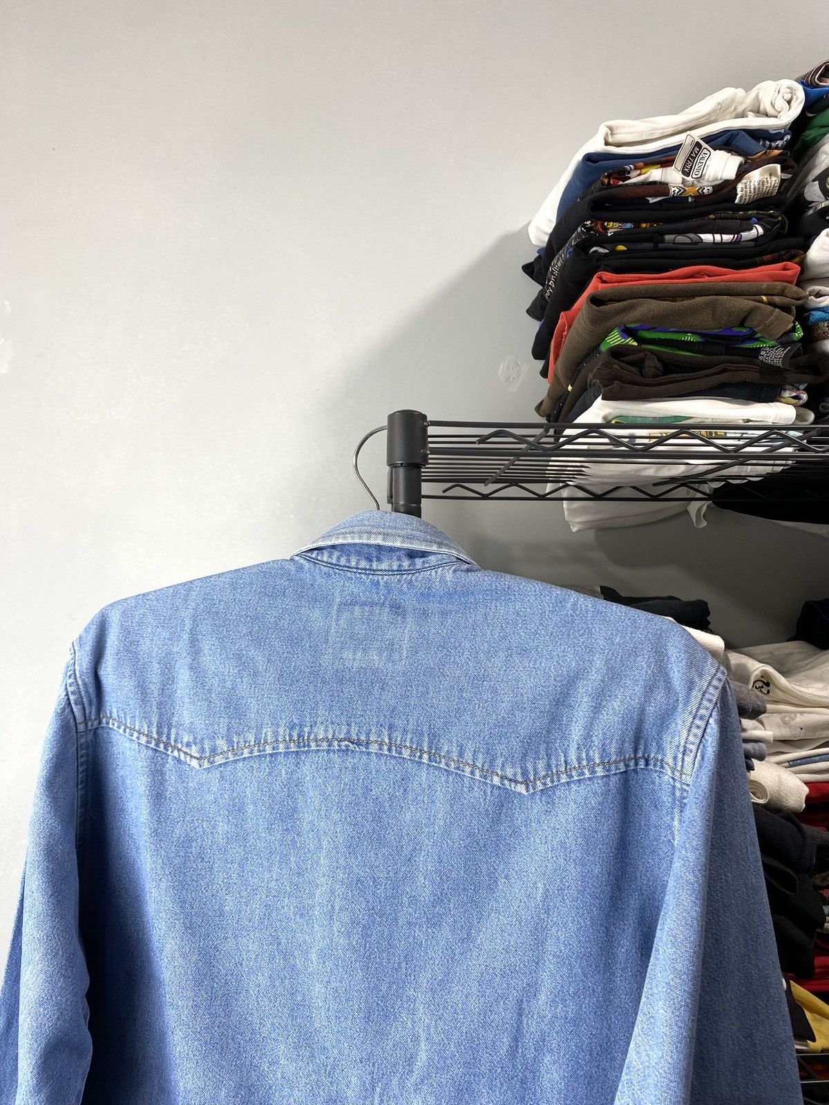 Levi's Rare! 70’s Vintage Levi’s Denim Shirt Western Orange Tab Size US L / EU 52-54 / 3 - 13 Thumbnail