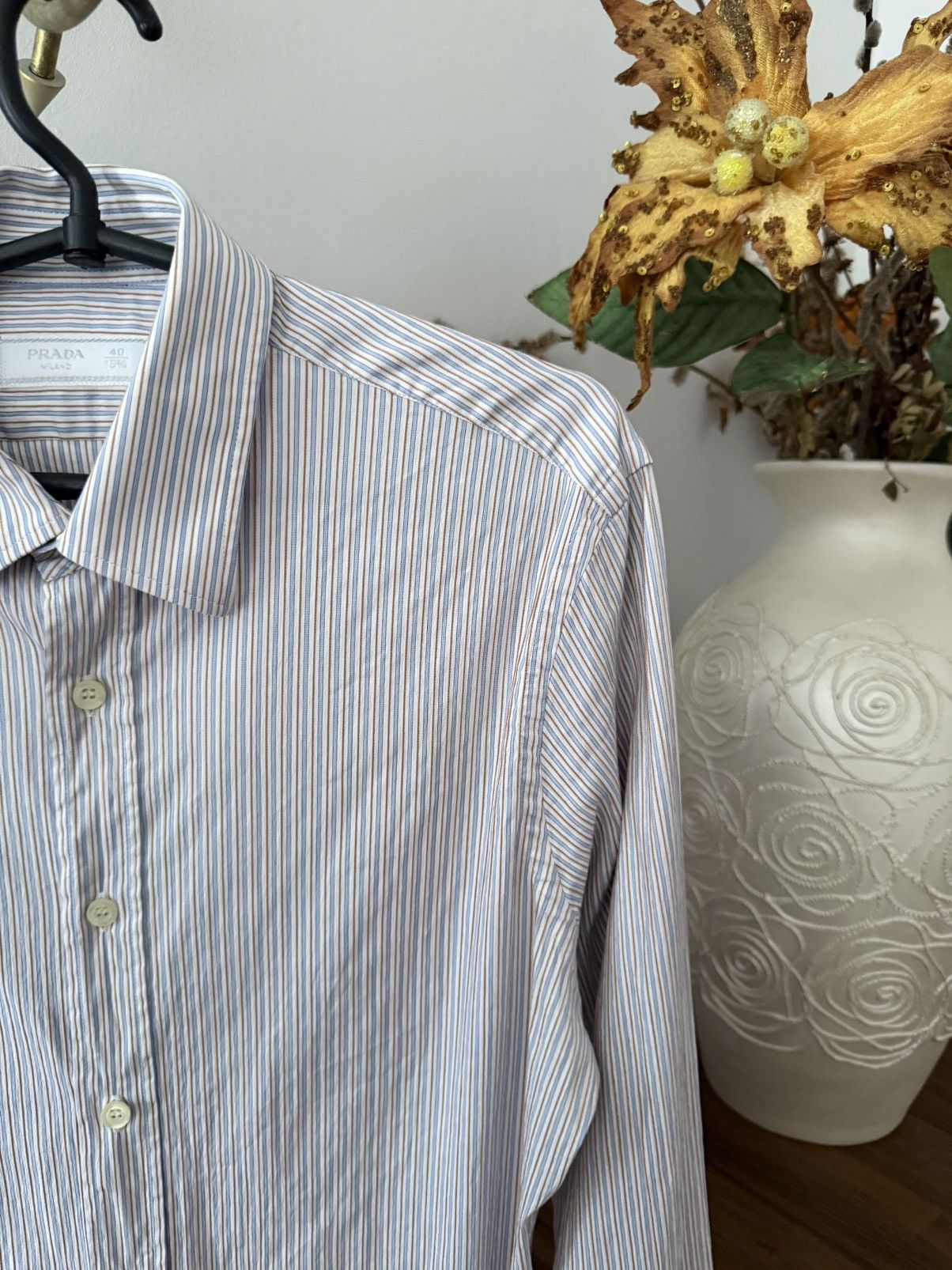 Prada Vintage Prada Button Up Shirt Size US M / EU 48-50 / 2 - 2 Thumbnail