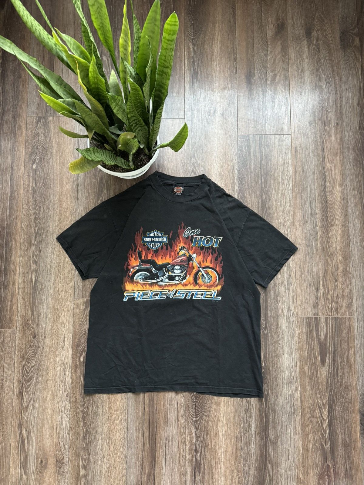 Harley Davidson Vintage Harley Davidson 1997 H-D logo black men’s Xl Size US XL / EU 56 / 4 - 1 Thumbnail