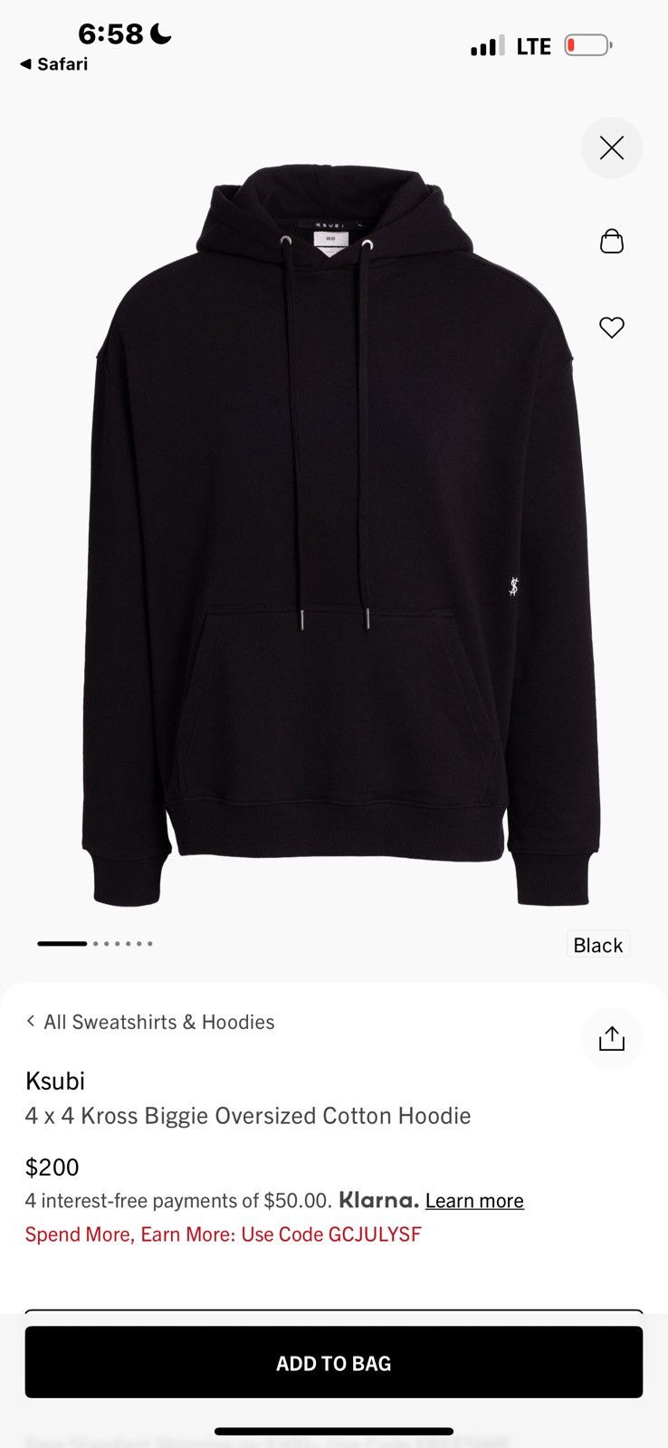 Ksubi Ksubi 4 x 4 Kross Biggie Oversized Size US S / EU 44-46 / 1 - 12 Thumbnail
