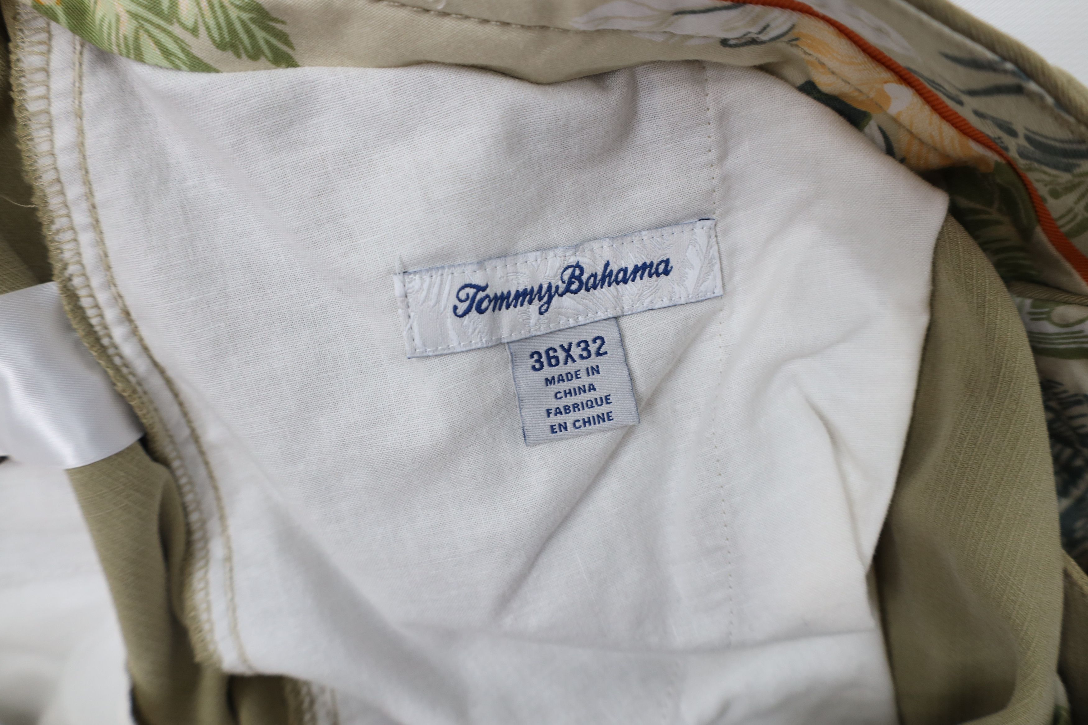 Tommy Bahama Vintage Tommy Bahama Silk Blend Wide Leg Chino Pants Beige Size US 36 / EU 52 - 7 Thumbnail