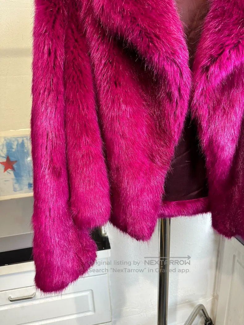 Dries Van Noten Dries Van Noten Dragon Fruit Fake Fur Size M / US 6-8 / IT 42-44 - 3 Thumbnail