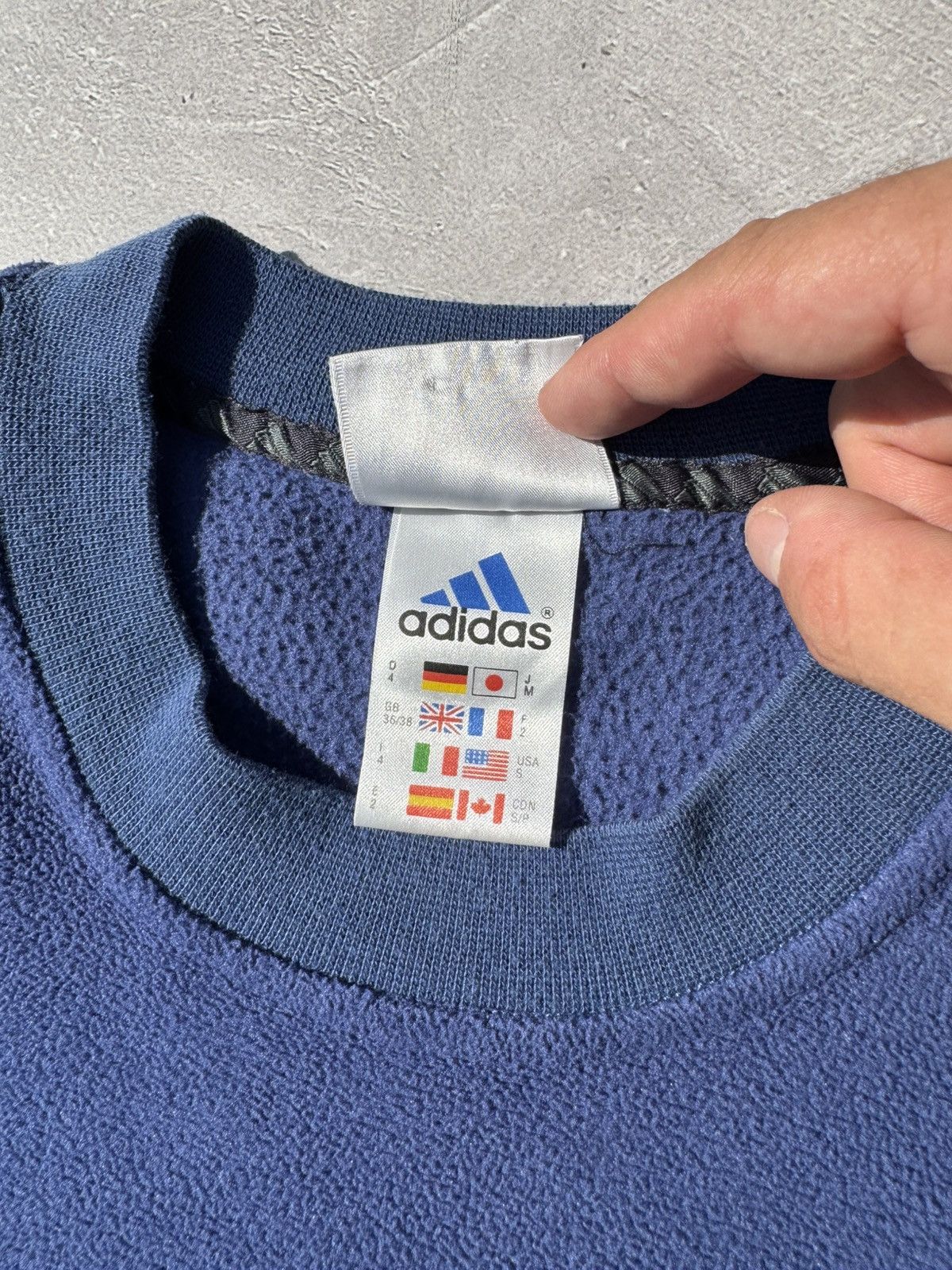 Adidas Vintage 00s Adidas Fleece Crewneck Sweatshirt Size US S / EU 44-46 / 1 - 6 Thumbnail