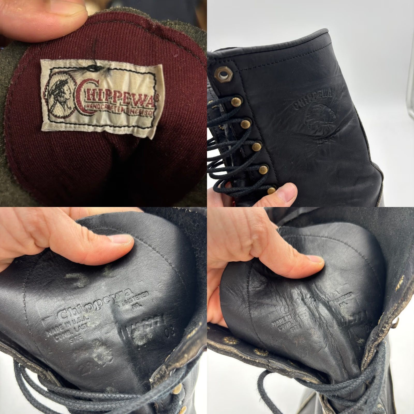 Chippewa VINTAGE Chippewa Boots Men's 9.5 D USA Made Leather Black Size US 10 / EU 43 - 8 Thumbnail