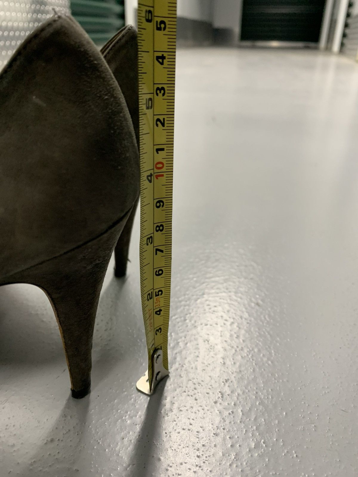 Prada Prada Olive Grey Suede Pumps - Size 36 US 6 Size US 6 / IT 36 - 9 Thumbnail