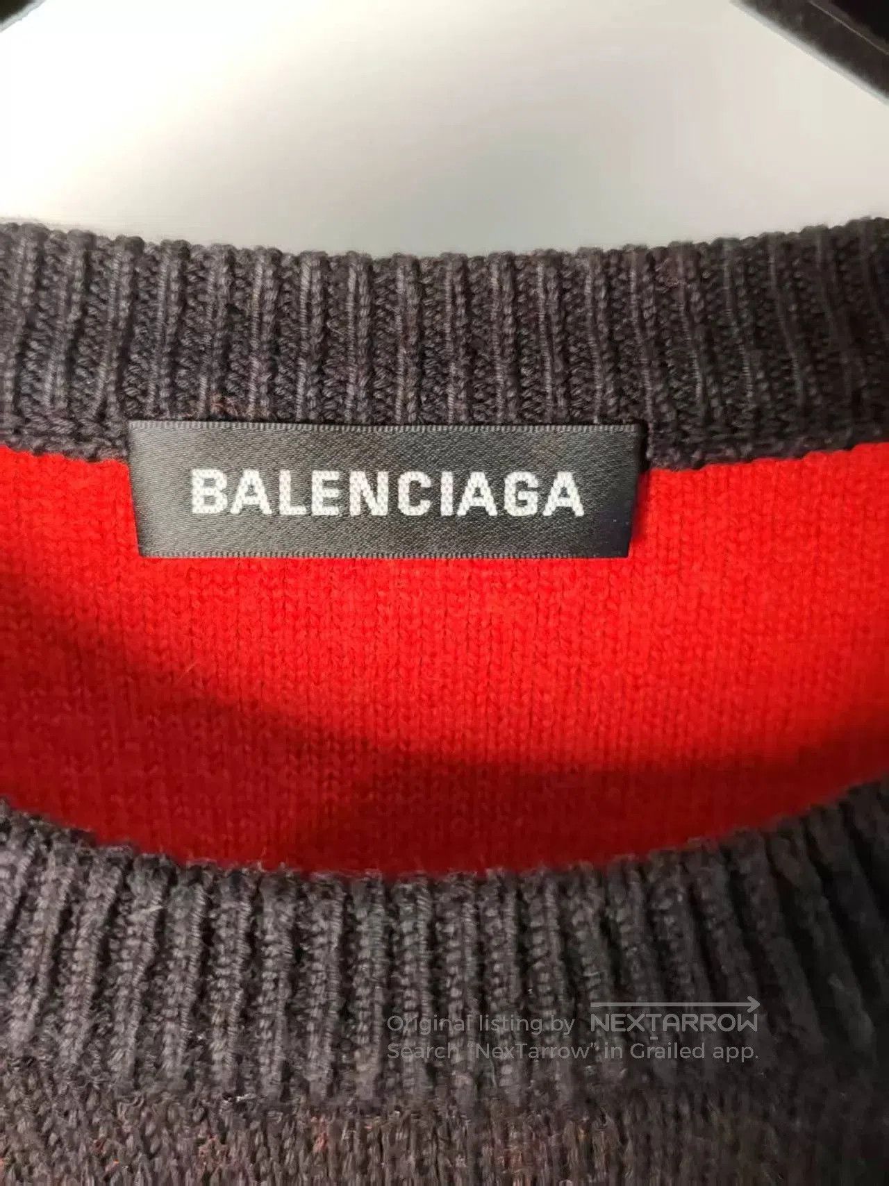 Balenciaga Balenciaga Printed Knitted Sweater. Size US M / EU 48-50 / 2 - 3 Thumbnail