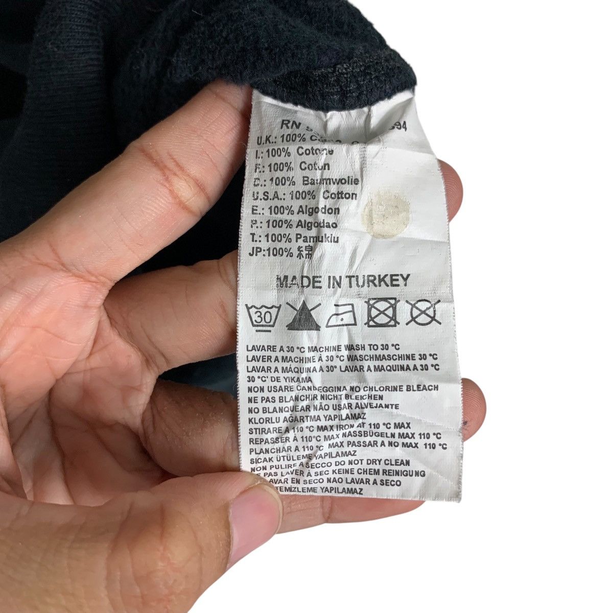 Diesel DIESEL All Black Big Logo Pullover Hoodies #1485-C67 Size US L / EU 52-54 / 3 - 14 Thumbnail