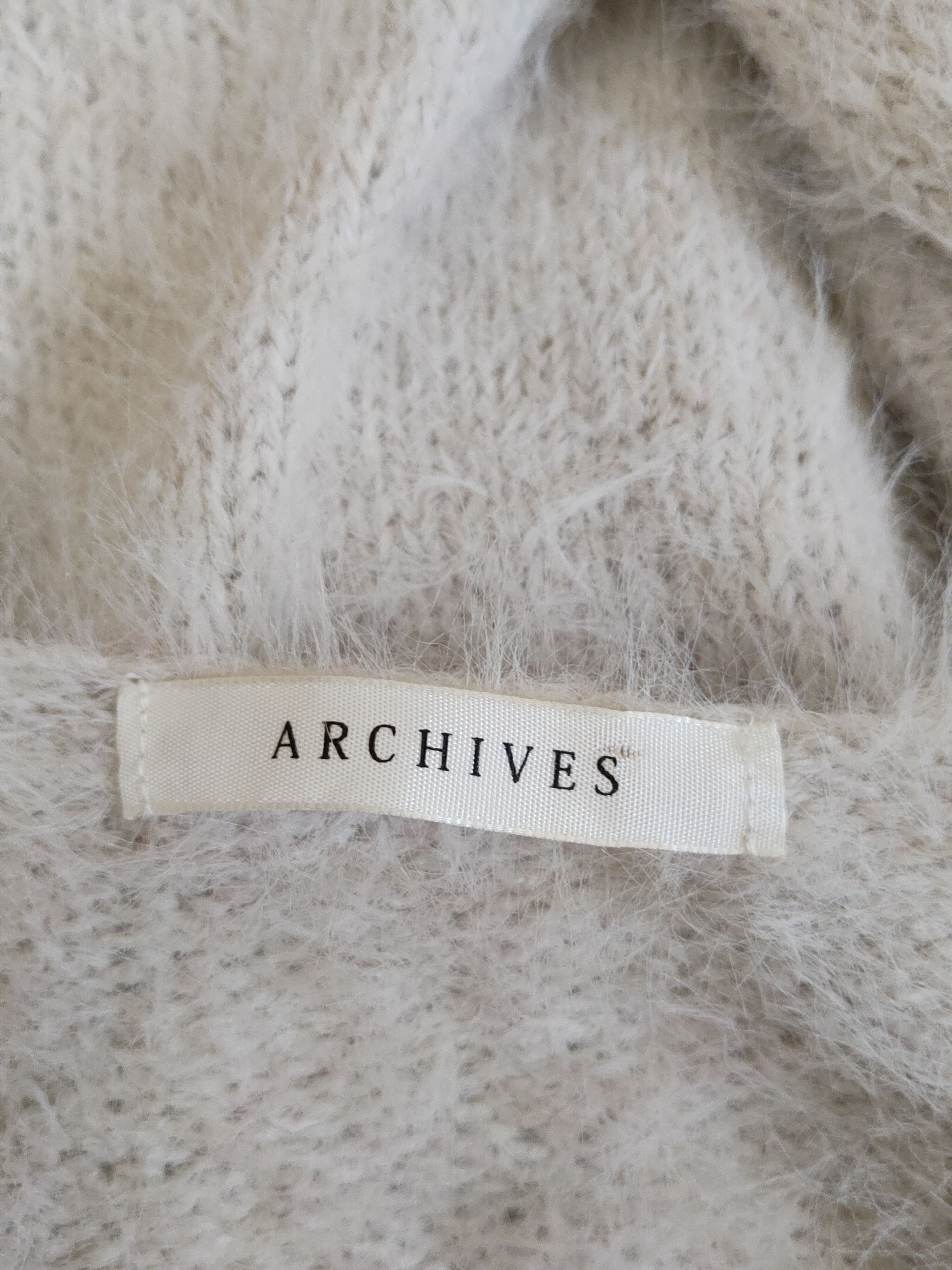 Japanese Brand × Vintage Archives Light Gray Fur Mohair Knitwear Cardigan Vintage Size M / US 6-8 / IT 42-44 - 12 Thumbnail