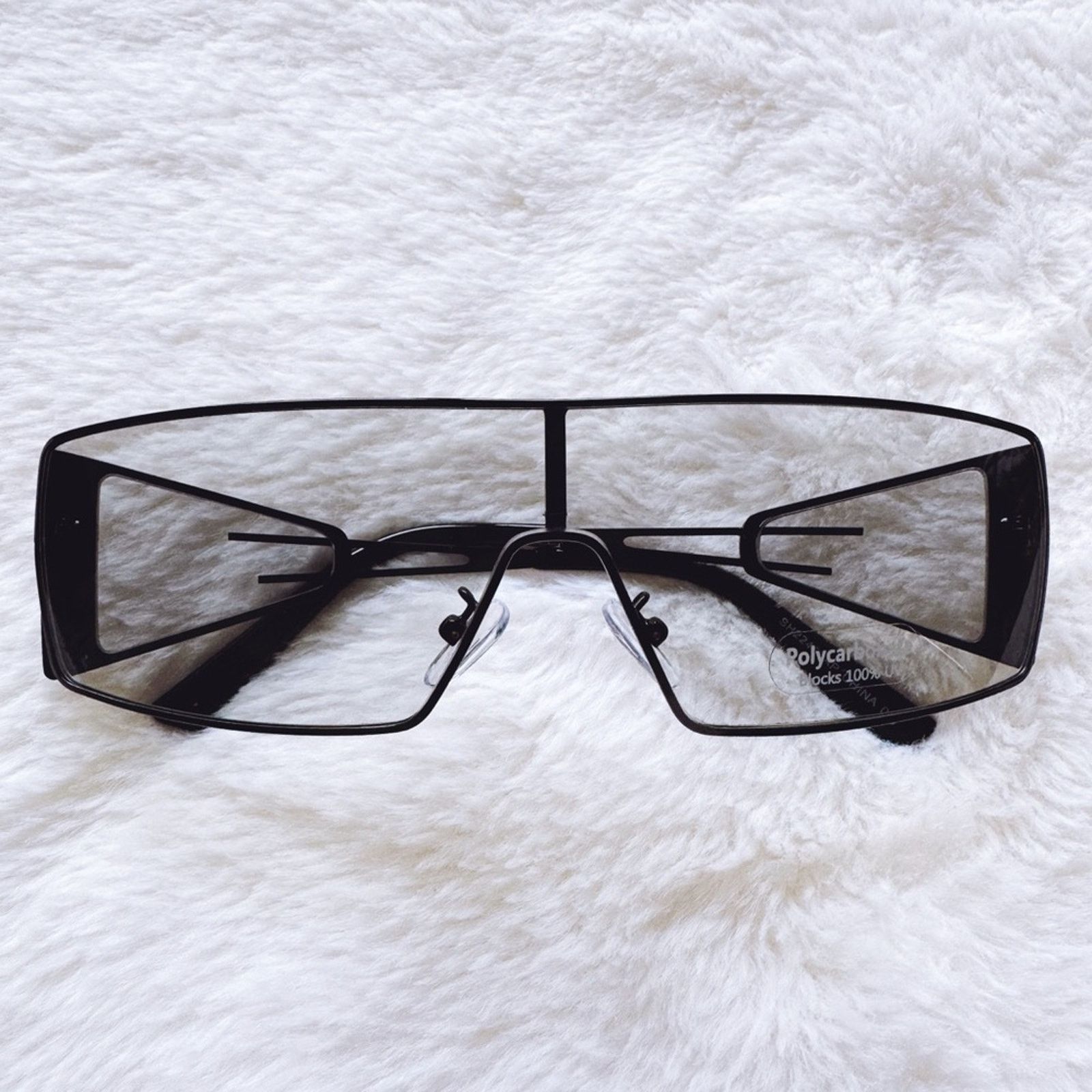 Other Sandy Clear Black Wrap-Around Sunglasses Size ONE SIZE - 1 Thumbnail