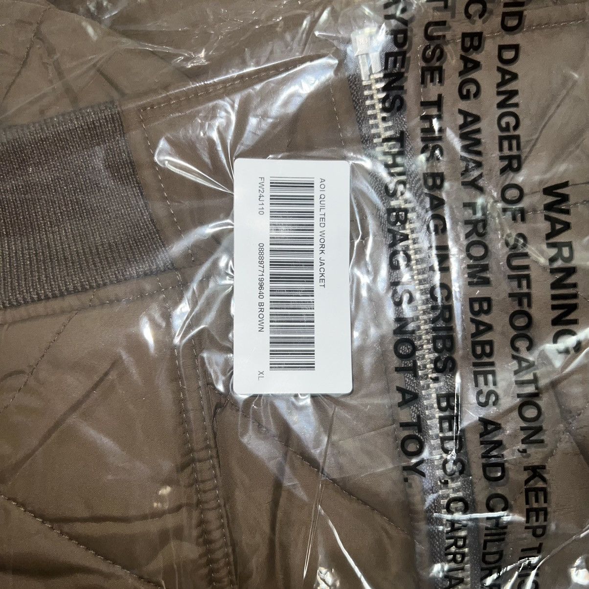 Supreme Supreme AOI Quilted Work Jacket Brown Size: XL Size US XL / EU 56 / 4 - 5 Thumbnail