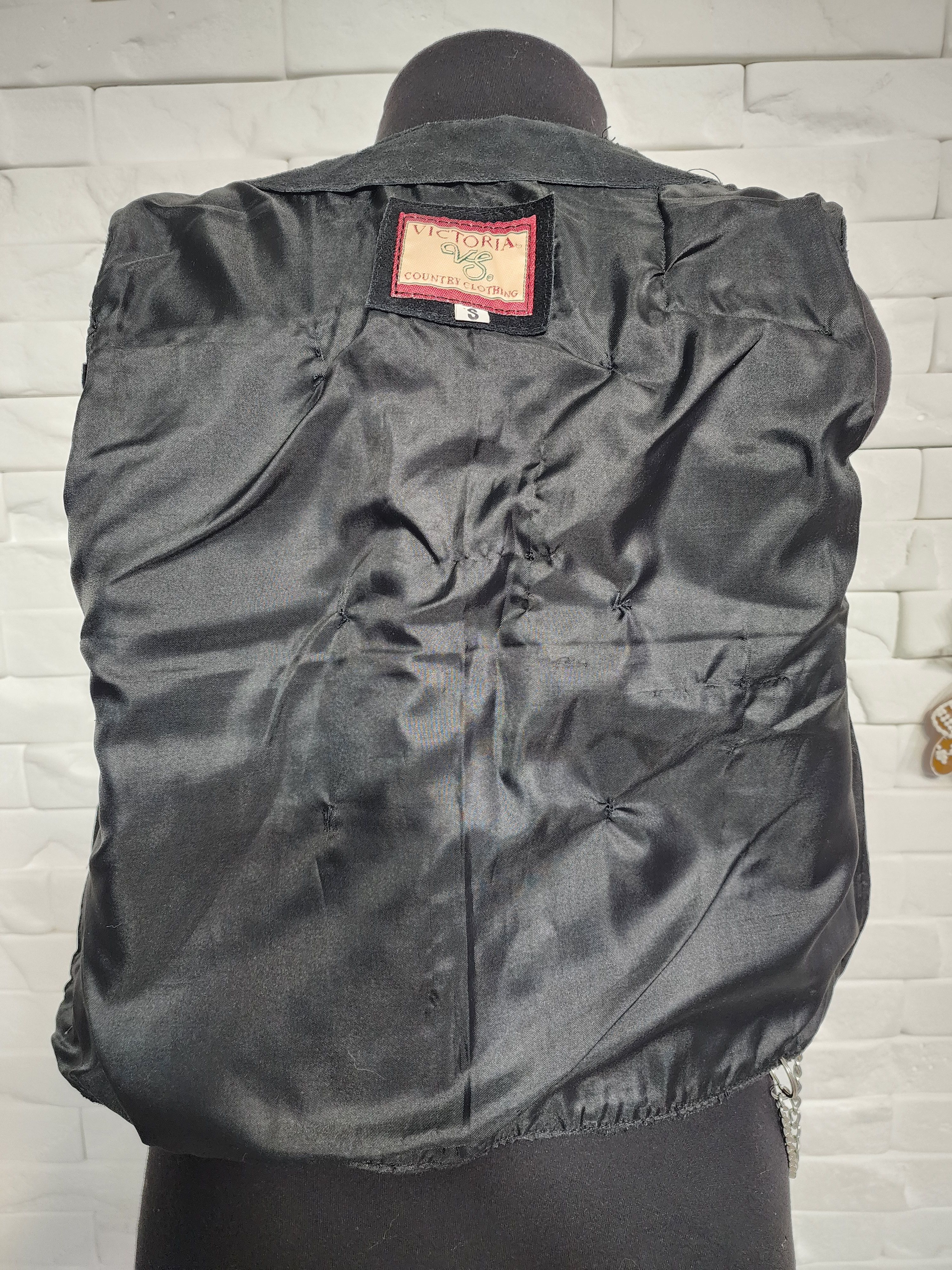 Other Black Suede Vest: Women's Sleeveless Top with Patches. Size S / US 4 / IT 40 - 7 Thumbnail