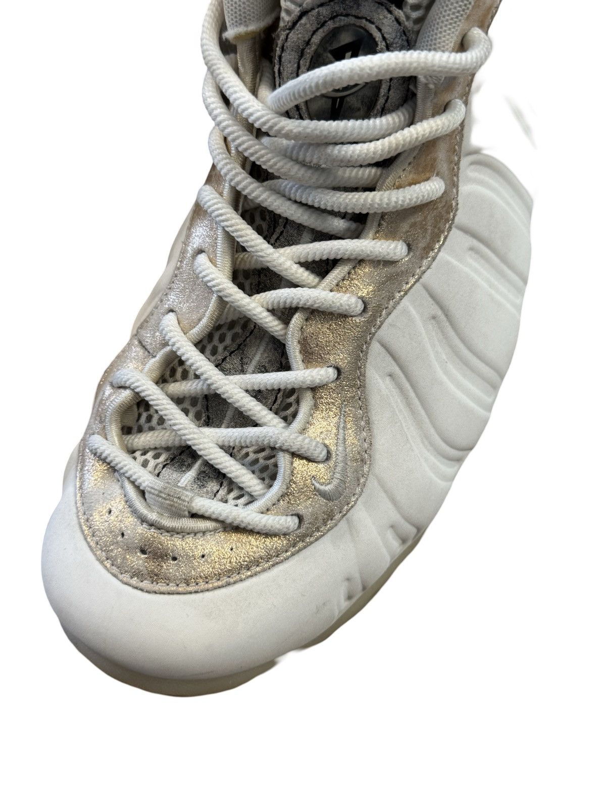 Nike × Vintage 🔥Nike Wmns Air Foamposite One "Summit White" AA3963-101 Sz 8 Size US 8 / IT 38 - 4 Thumbnail
