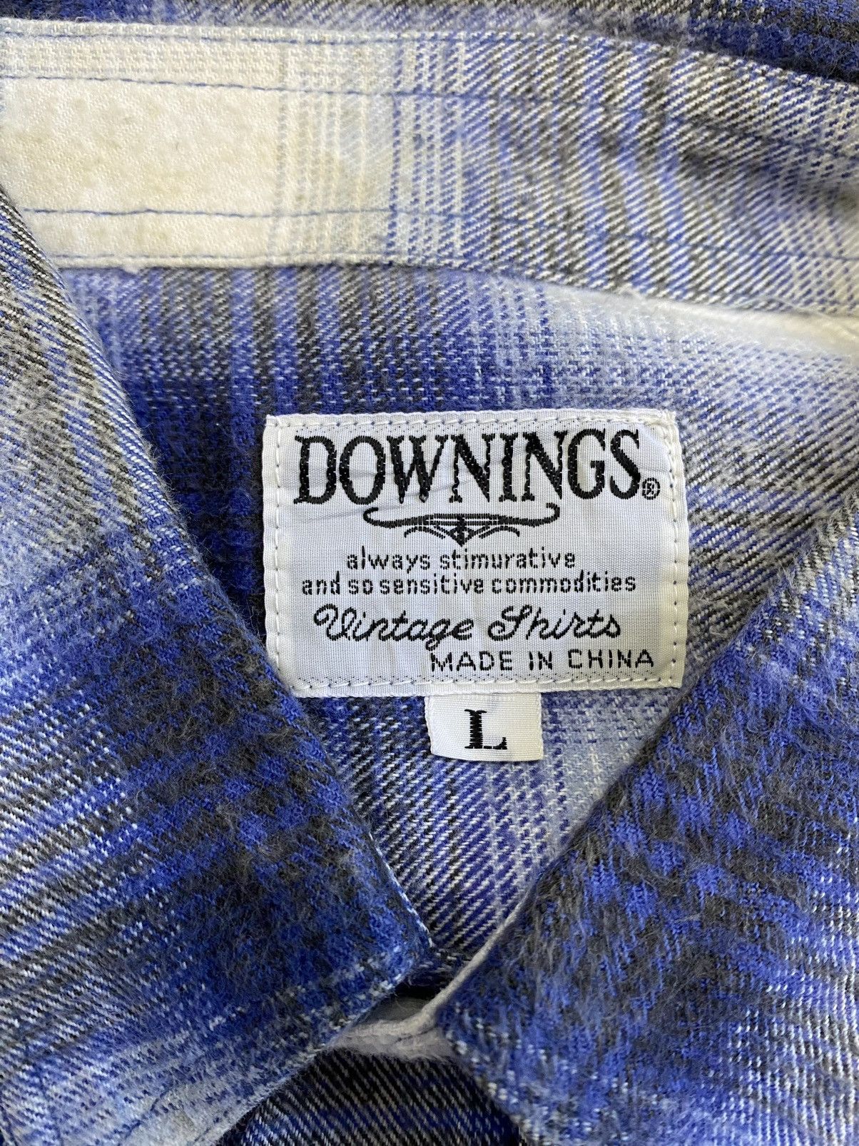Japanese Brand Downings Flanel Wool Tartan Button-Up Size US L / EU 52-54 / 3 - 6 Thumbnail