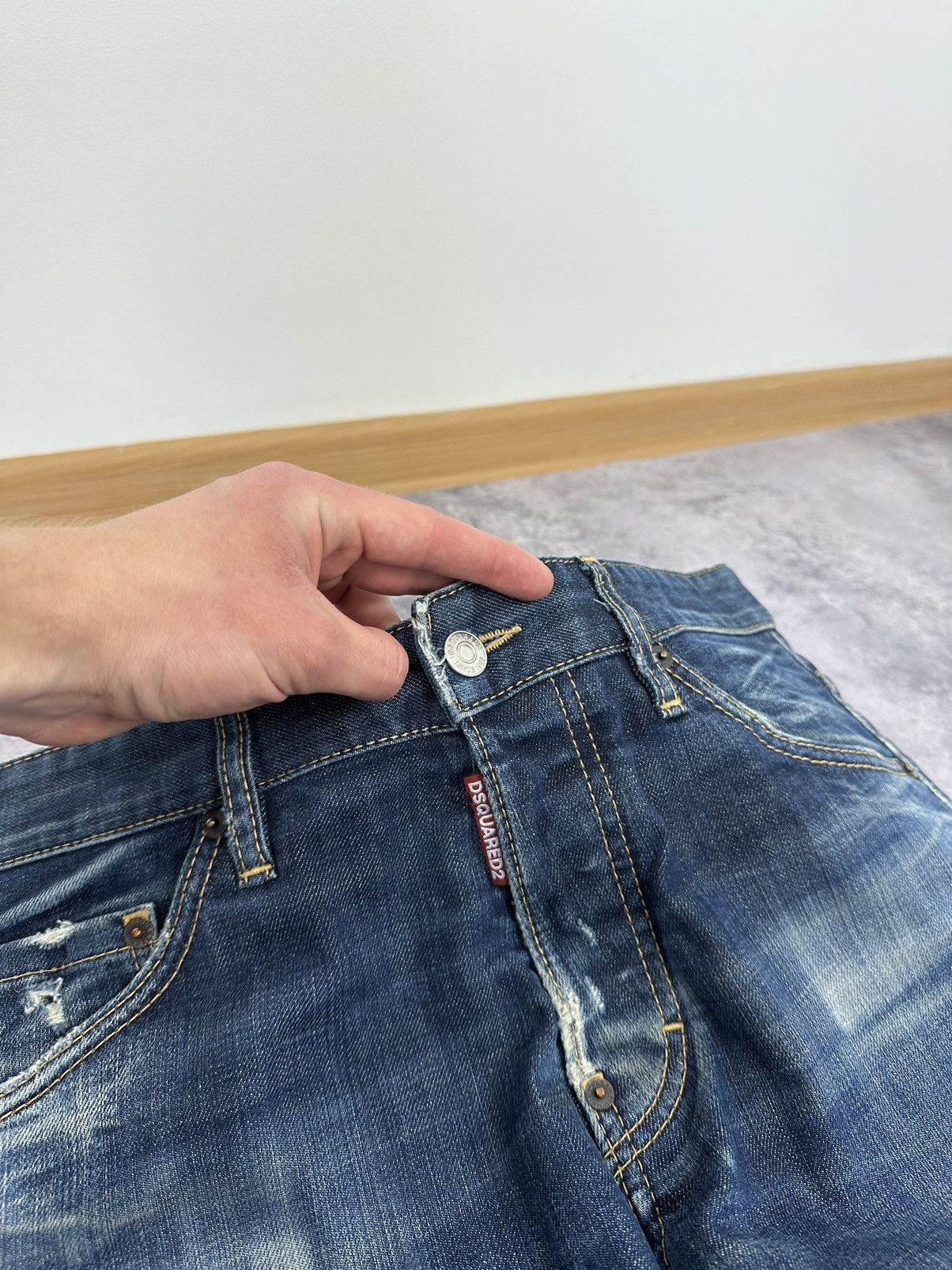 Dsquared2 Dsquared2 Avant Garde Distressed Designer Rare Opium Jeans Size US 32 / EU 48 - 18 Thumbnail