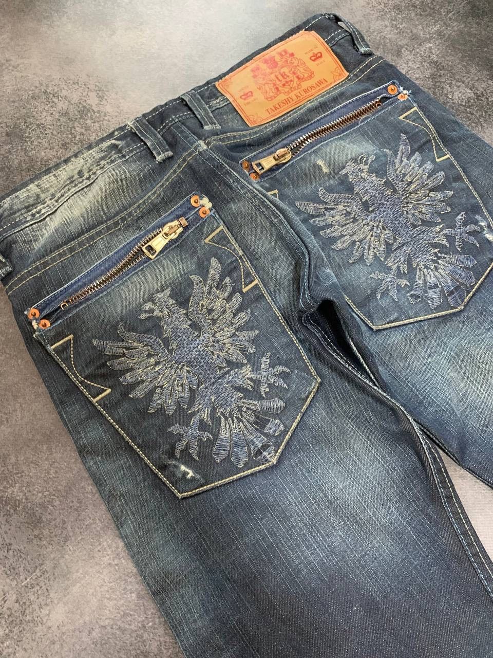 Japanese Brand × Takeshy Kurosawa × Vintage Takeshy Kurosawa Distressed Denim Jeans Japanese Style Size US 30 / EU 46 - 3 Thumbnail