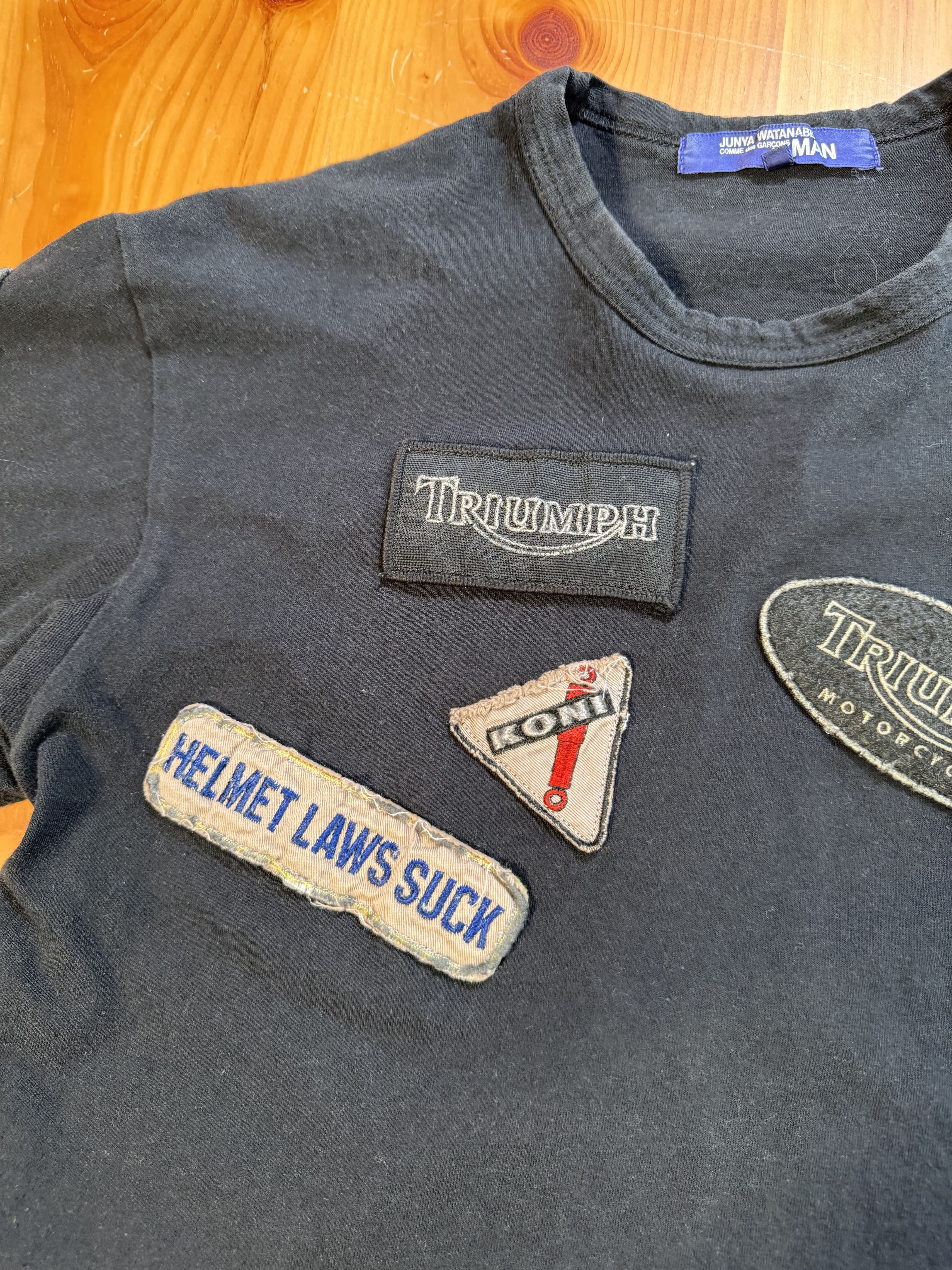 Junya Watanabe 2002 Motorcycle Patch shirt Size US M / EU 48-50 / 2 - 2 Thumbnail