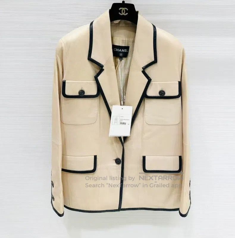 Chanel Chanel Beach series leather jacket Size XXS / US 00 / IT 34 - 1 Thumbnail