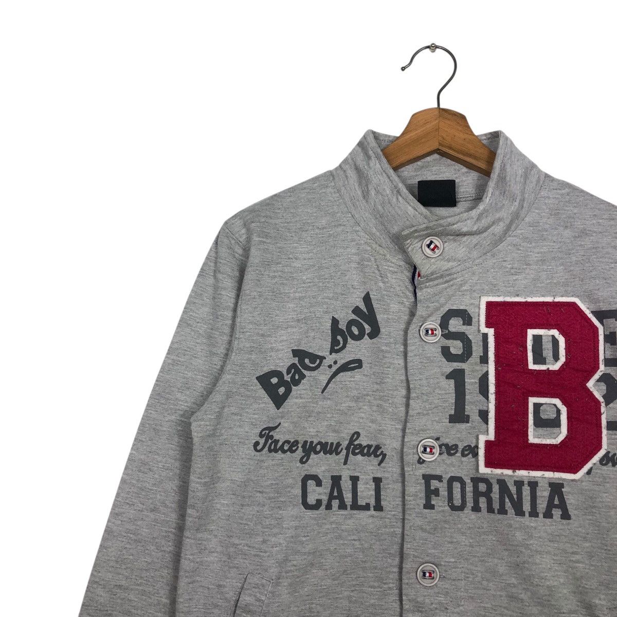 Japanese Brand × Vintage 📌Vintage Zipper Sweater Bad Boy Big Logo Design Punk Style Size US S / EU 44-46 / 1 - 8 Thumbnail