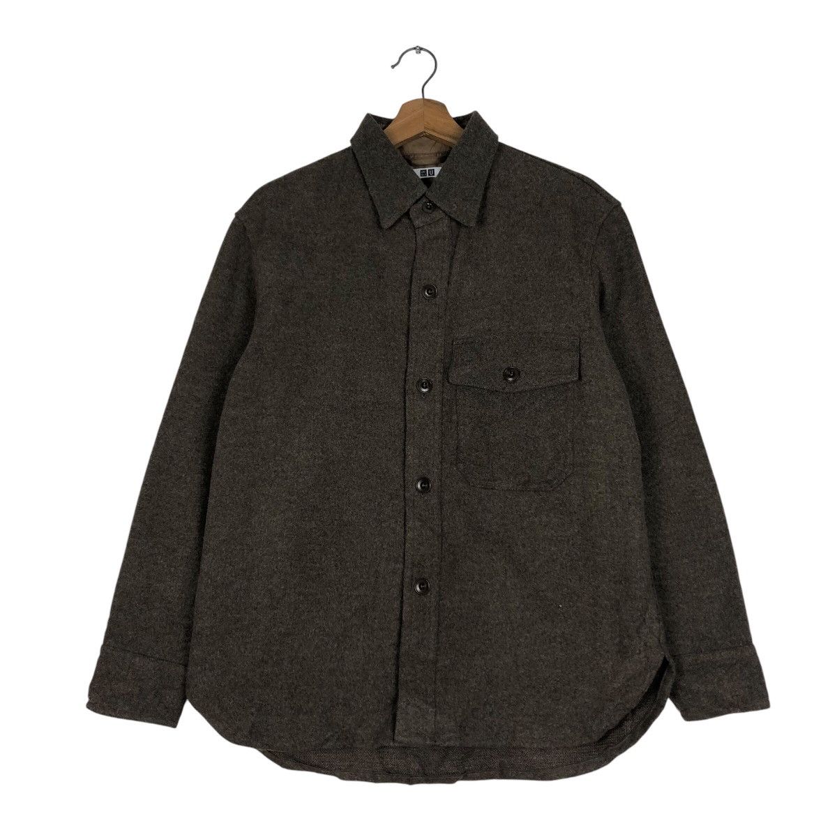 Uniqlo 📌Vintage Wool Shirt Jacket Button Uniqlo Size US S / EU 44-46 / 1 - 2 Thumbnail