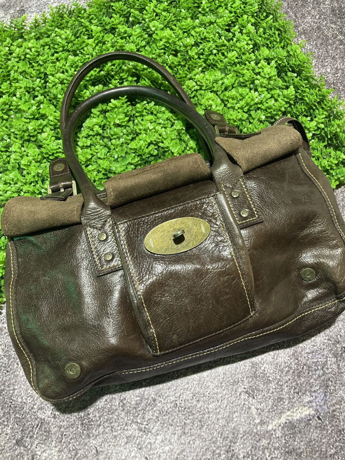 Mulberry Mulberry Roxanne Bag Chocolate Brown Darwin Leather Handbag Size ONE SIZE - 5 Thumbnail