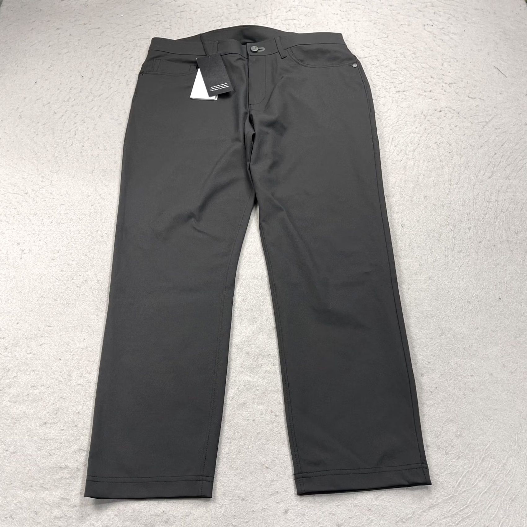 Vintage Public Rec Workday Pant 2.0 Pants Mens 32x28 Black 5-Pocket Chino Stretch Flat Front Zip Fly Modern Casual Business Wear Size US 32 / EU 48 - 2 Thumbnail