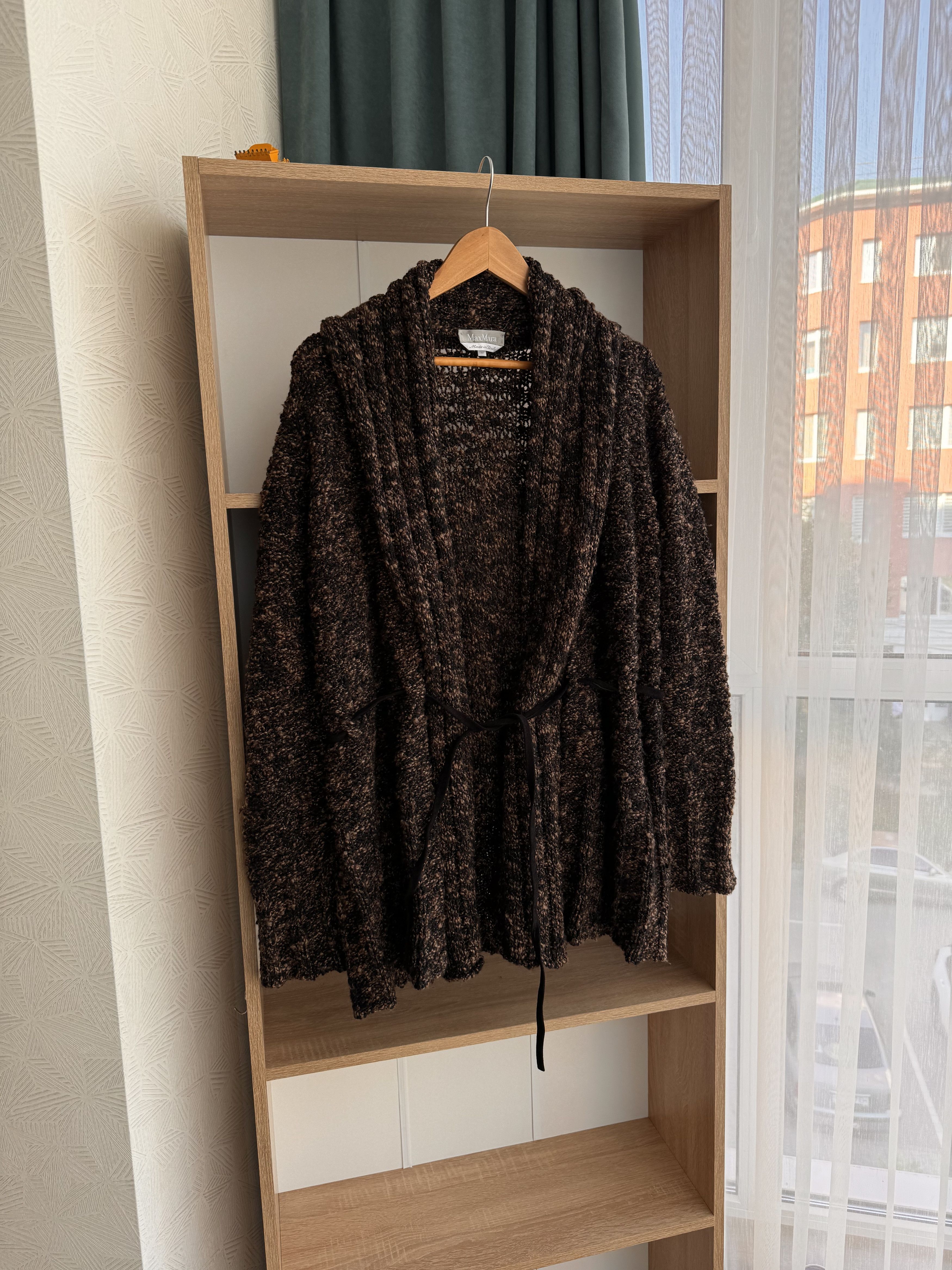 Max Mara Vintage Max Mara Giacca Brown Lana Virgin Wool Cardigan Size M / US 6-8 / IT 42-44 - 9 Thumbnail