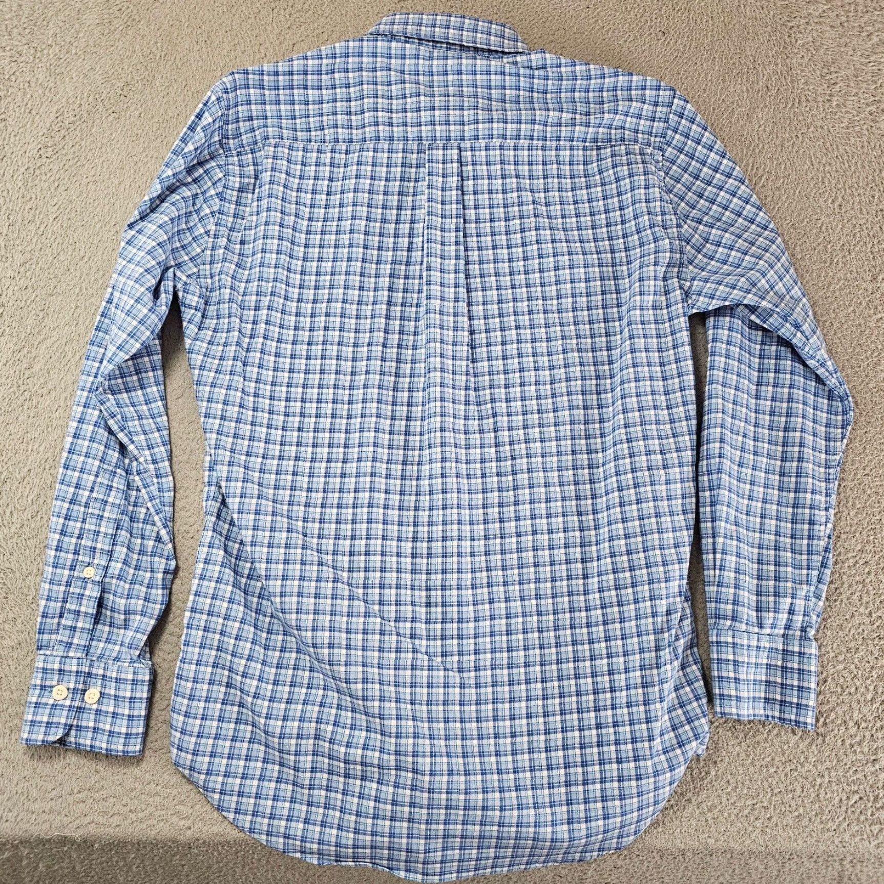 Peter Millar Peter Millar Shirt Mens Small Crown Lite Sport Blue Check Wilson Cotton Stretch Size US S / EU 44-46 / 1 - 6 Thumbnail