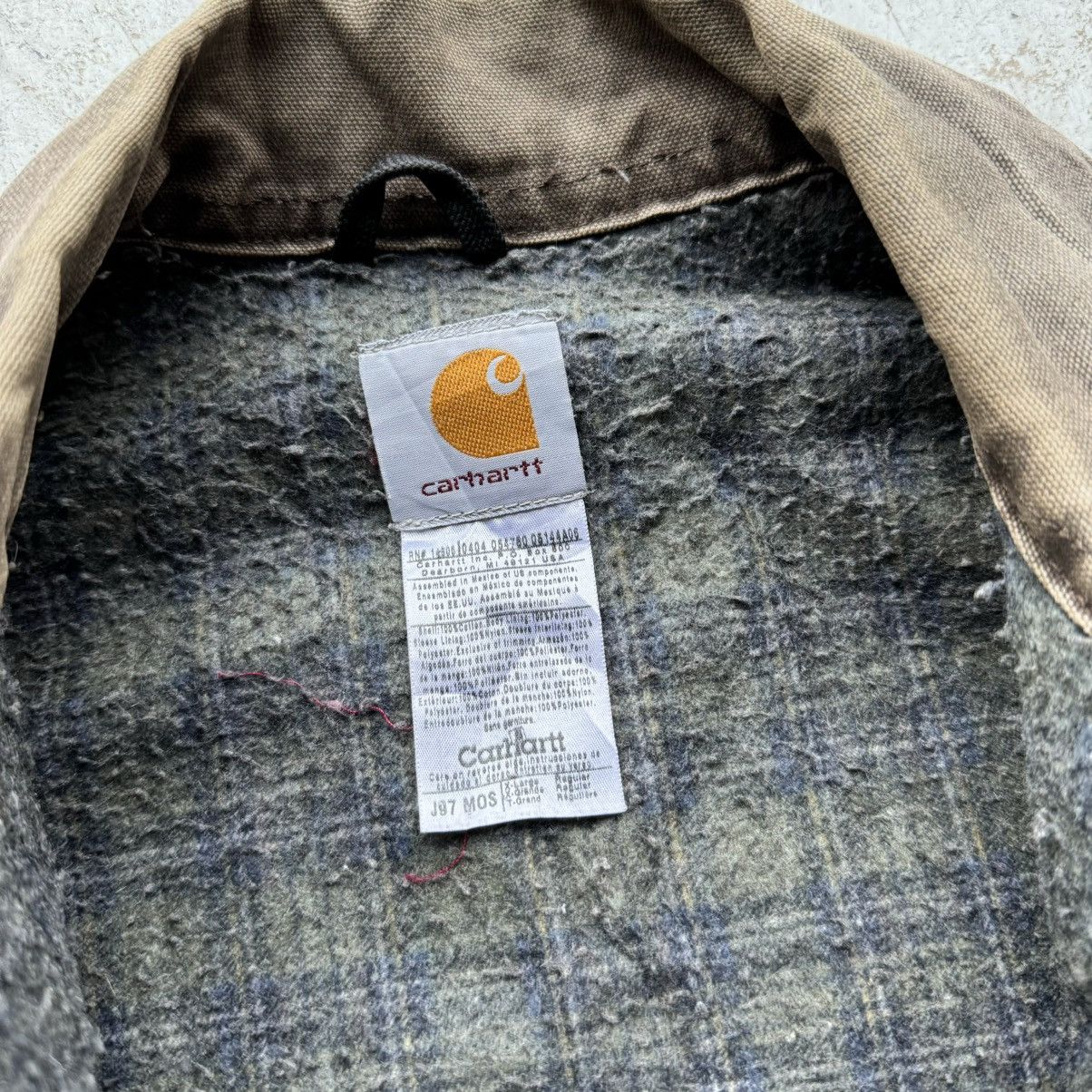 Carhartt × Vintage Faded Moss Green Vintage Carhartt Detroit Jacket J97 MOS Size US XL / EU 56 / 4 - 4 Thumbnail
