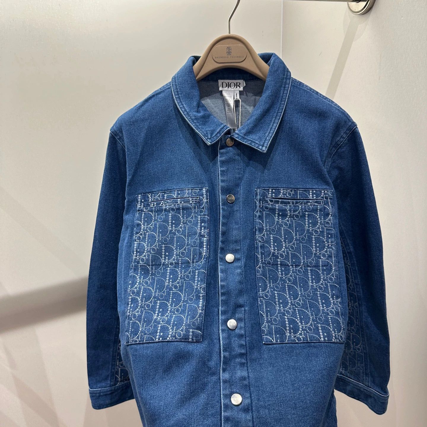 Dior Dior mar384 double pocket Oblique print denim jkt 13 Size XS / US 0-2 / IT 36-38 - 6 Thumbnail
