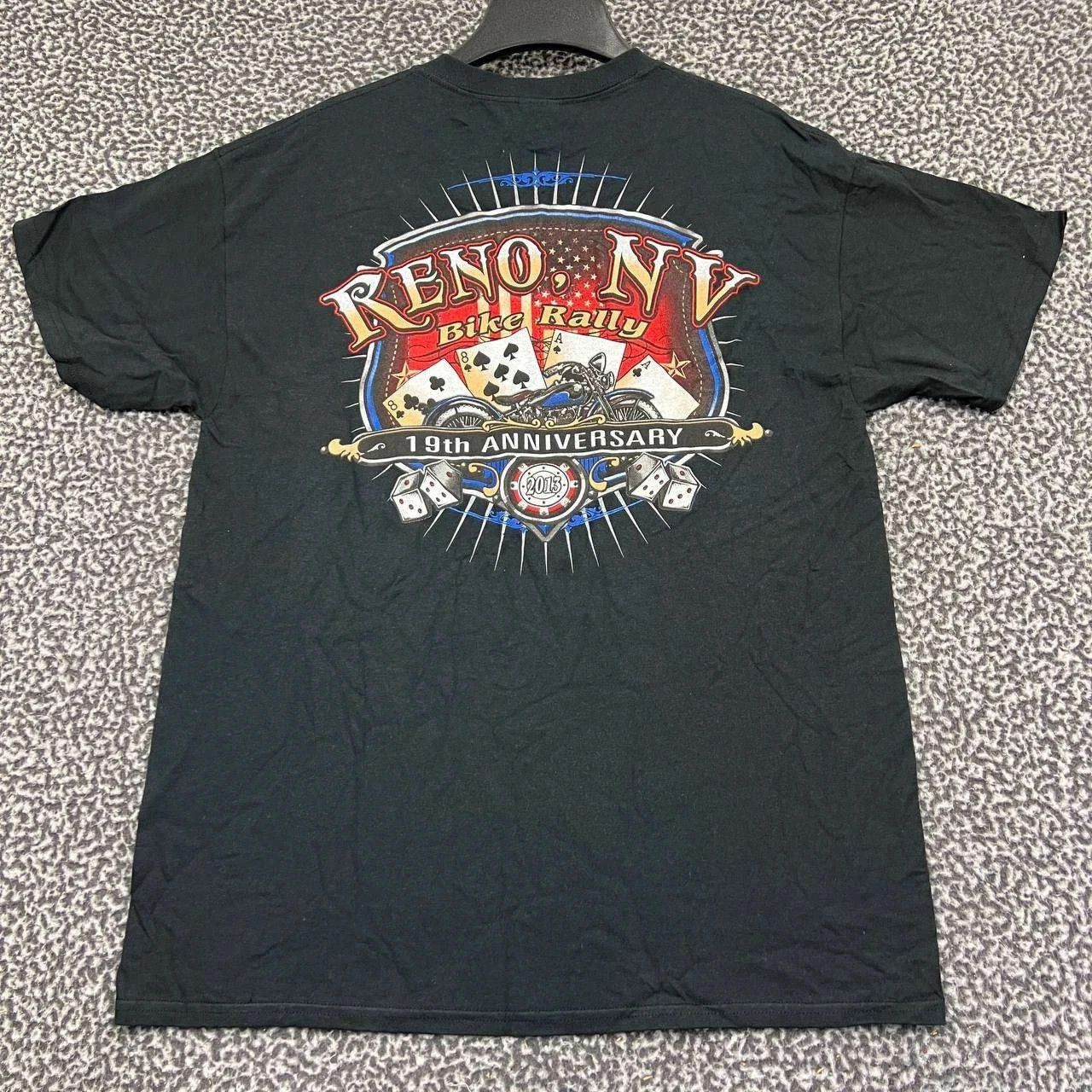 Gildan Vintage Reno Bike Rally Shirt Men L Short Sleeve Deadstock Size US L / EU 52-54 / 3 - 1 Thumbnail