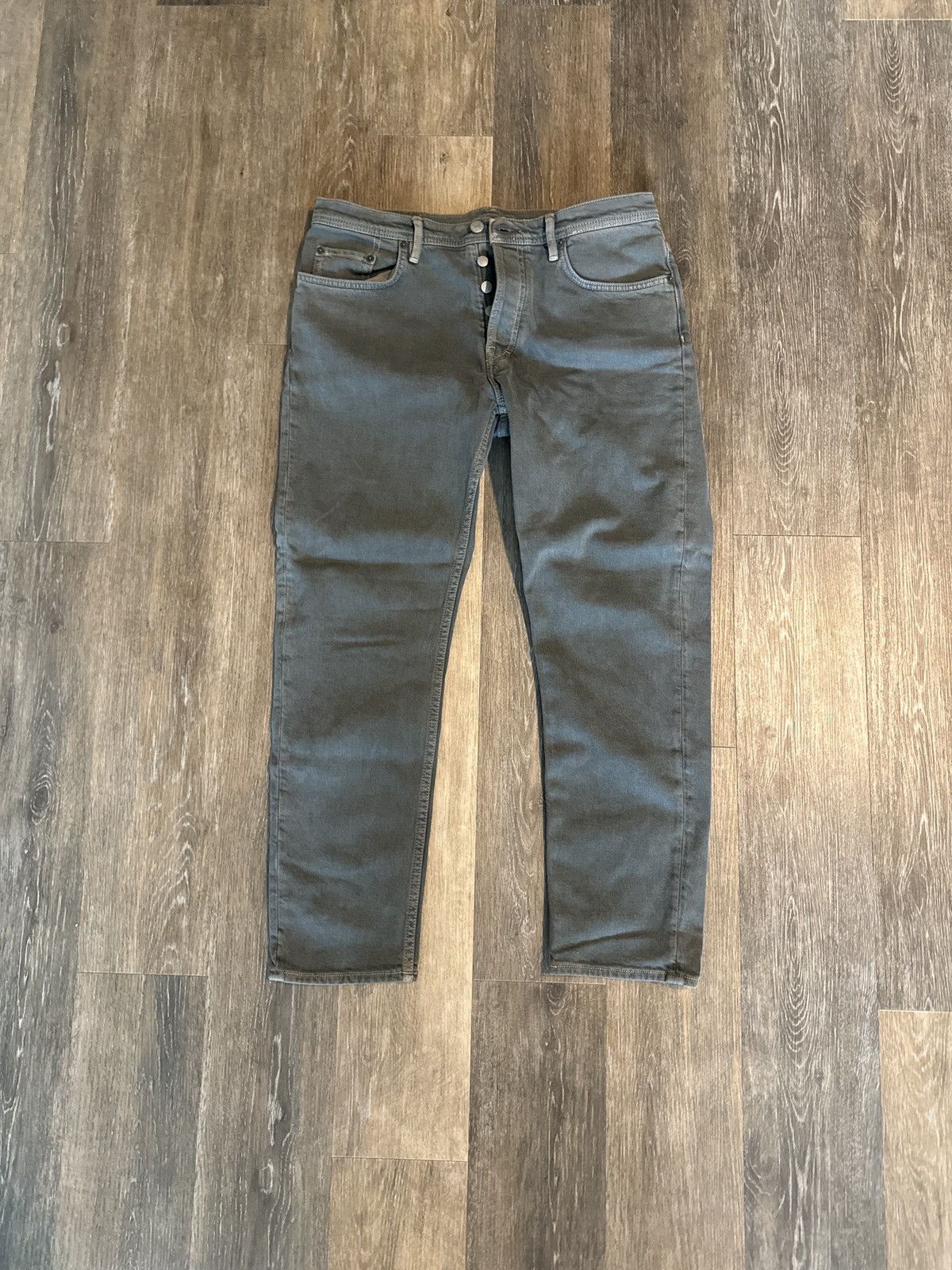 Acne Studios Acne Studios Green/Grey Skinny Jeans Size US 32 / EU 48 - 1 Thumbnail