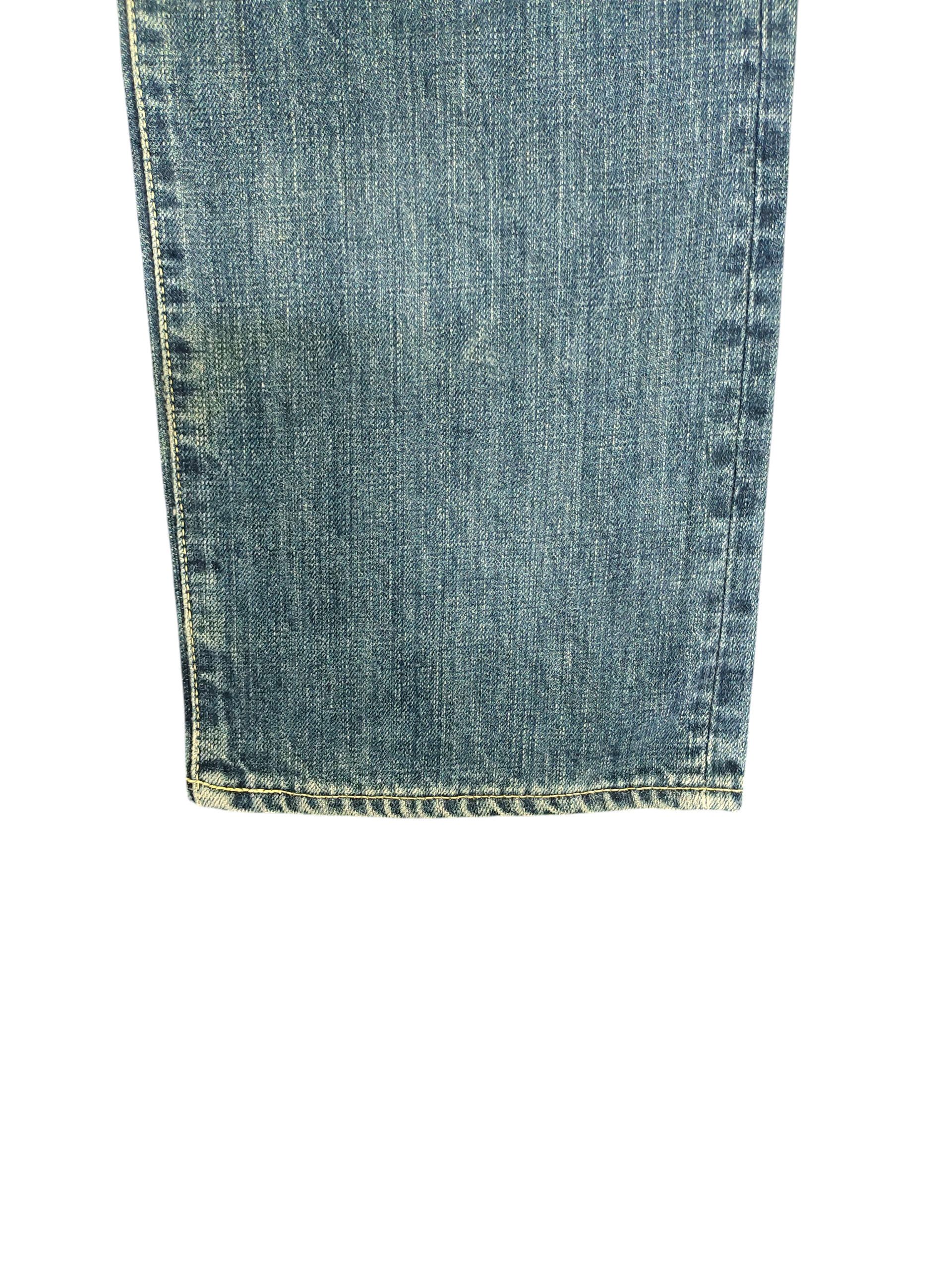 Kapital Quadro Japan Jeans - Clawmark Distress Faded Denim Size US 32 / EU 48 - 5 Thumbnail