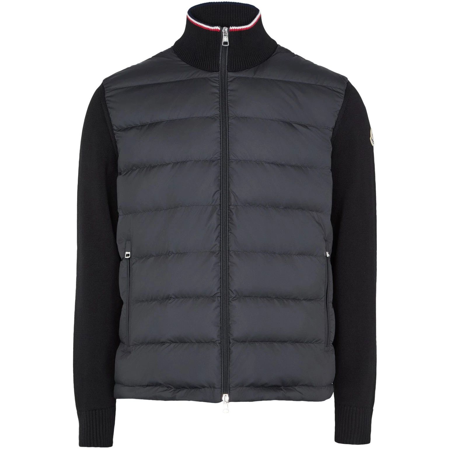 Moncler MONCLER Men's Black Wool Down Cardigan New Size US L / EU 52-54 / 3 - 1 Thumbnail