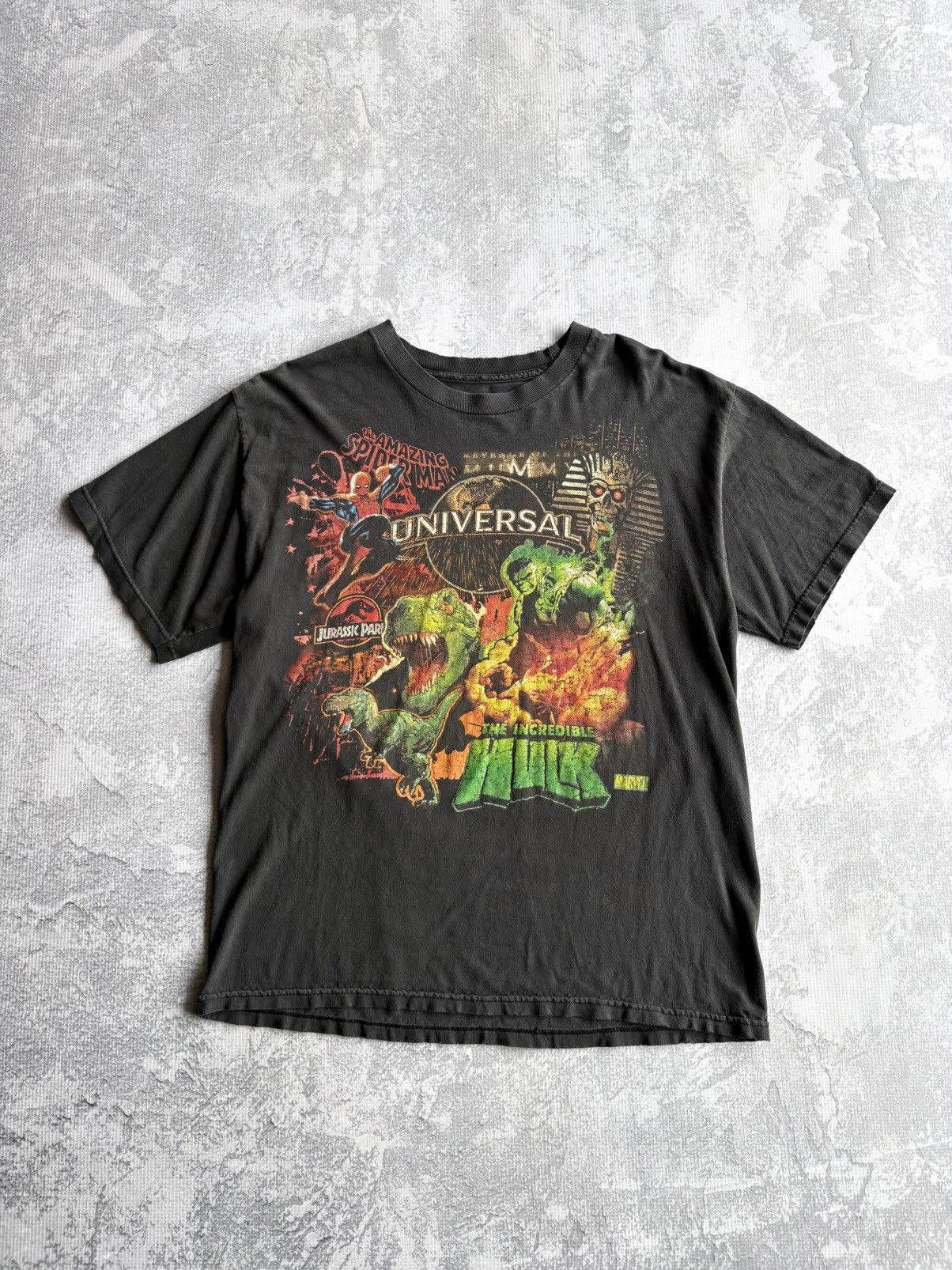 Marvel Comics Vintage Universal Studios Spider Man Hulk Mummy Tee Shirt Size US L / EU 52-54 / 3 - 1 Thumbnail