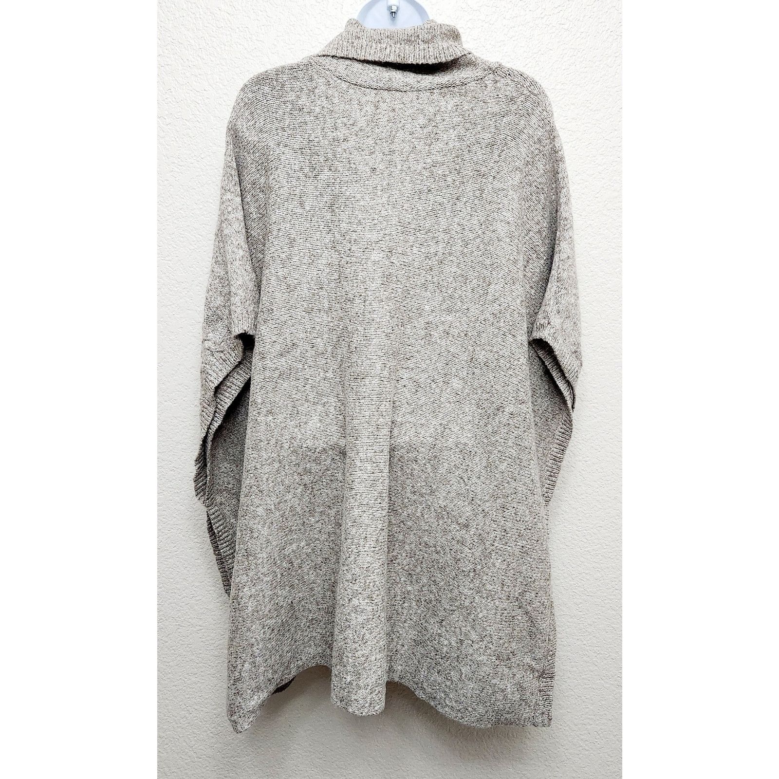 Other Westbound Tan Marled Cable Knit Cowl Neck Poncho XL Size XL / US 12-14 / IT 48-50 - 4 Thumbnail