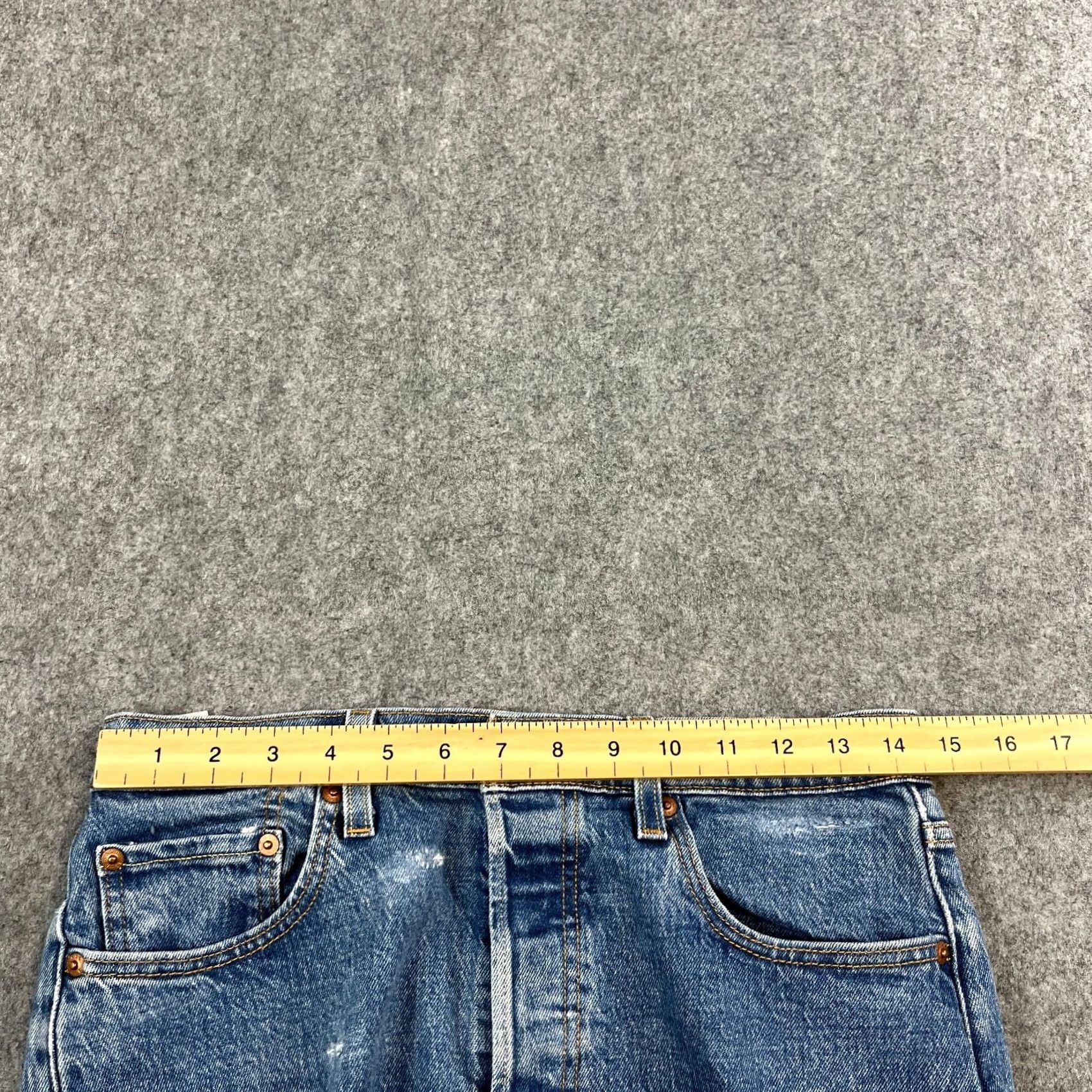 Levi's Levi's 501 Womens Denim Shorts W29 UK 10 Blue Distressed Premium Big E Cut Offs Jeans Shorts Casual 5-Pocket Womens Medium Blue 90s? Size 32" / US 10 / IT 46 - 6 Thumbnail
