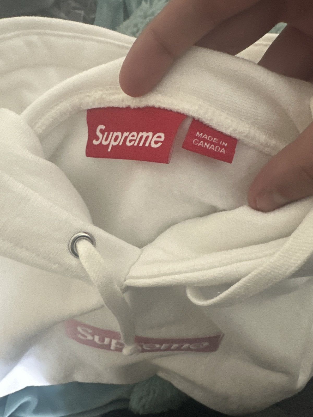 Supreme Supreme Pink Box Logo White Hoodie Size US XL / EU 56 / 4 - 4 Thumbnail