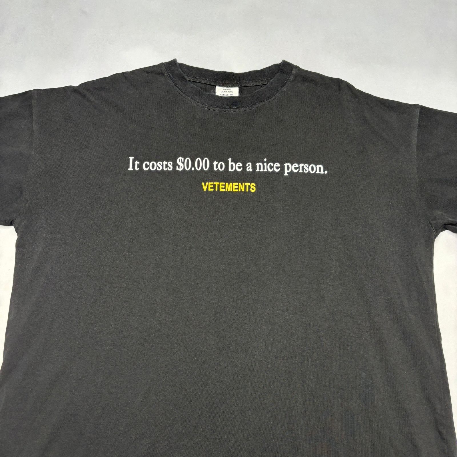 Vetements Vetements Nice Person Tee Shirt Men's Large Streetwear Size US M / EU 48-50 / 2 - 2 Thumbnail