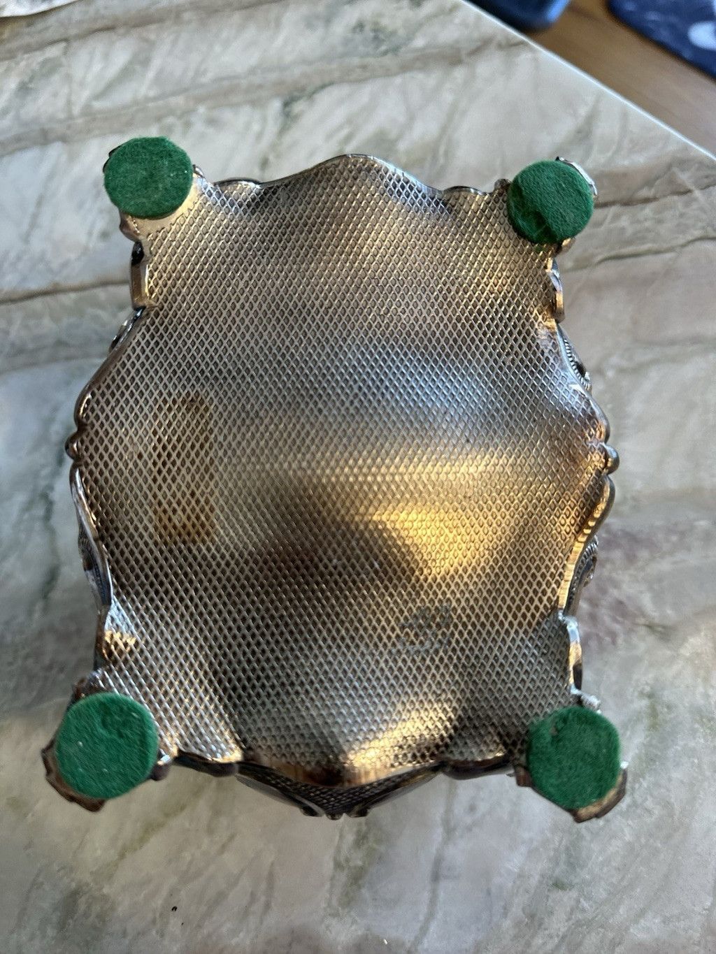 The Unbranded Brand Vintage Art Nouveau Silverplate Victorian Ornate 6” Jewely B Size ONE SIZE - 7 Thumbnail