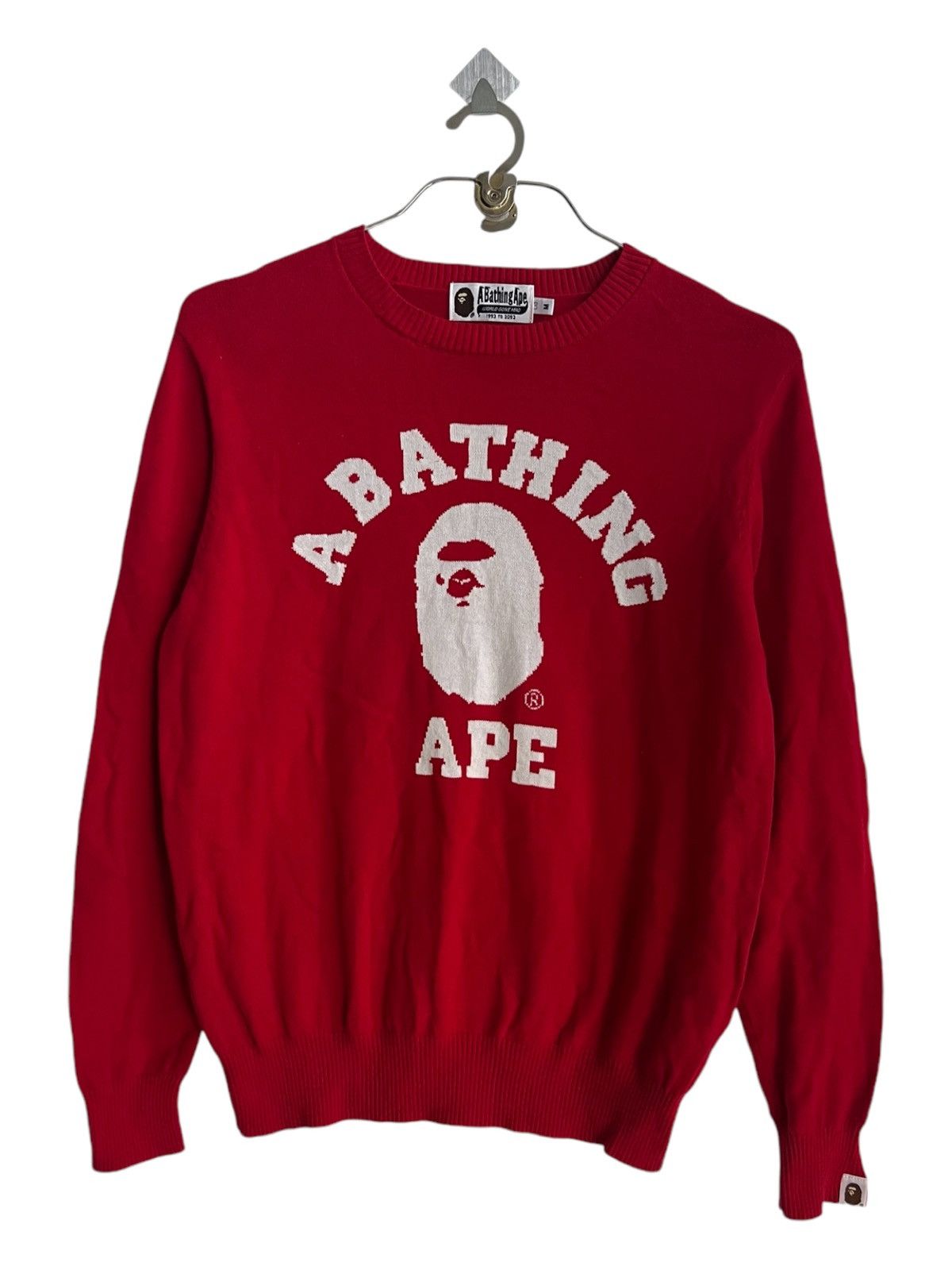 Bape ARCHIVE Bape Head College Knit Sweater Size US M / EU 48-50 / 2 - 3 Thumbnail
