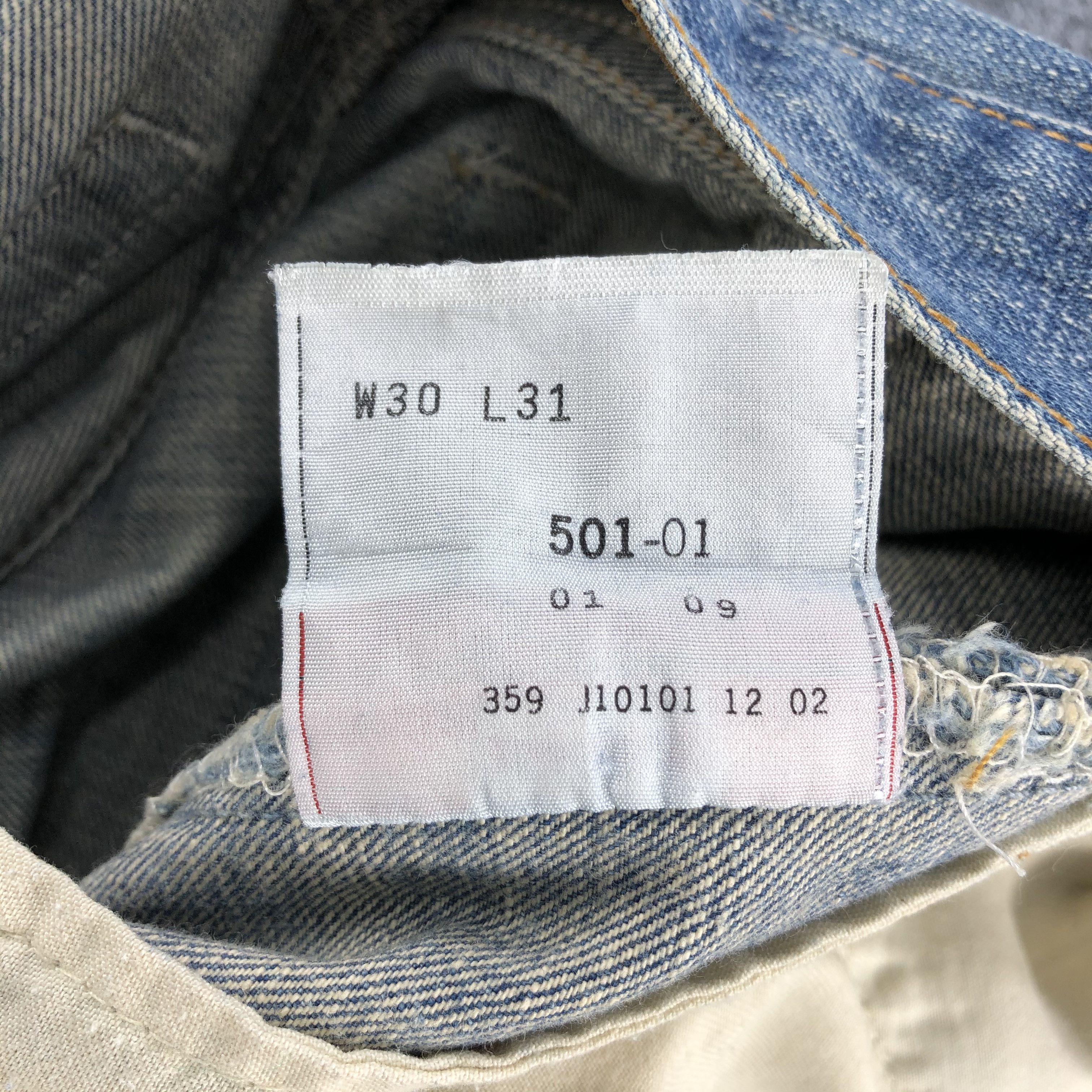 Levi's Vintage Levi's 501 Jeans Stone Wash Distressed Denim KJ347 Size US 30 / EU 46 - 11 Thumbnail