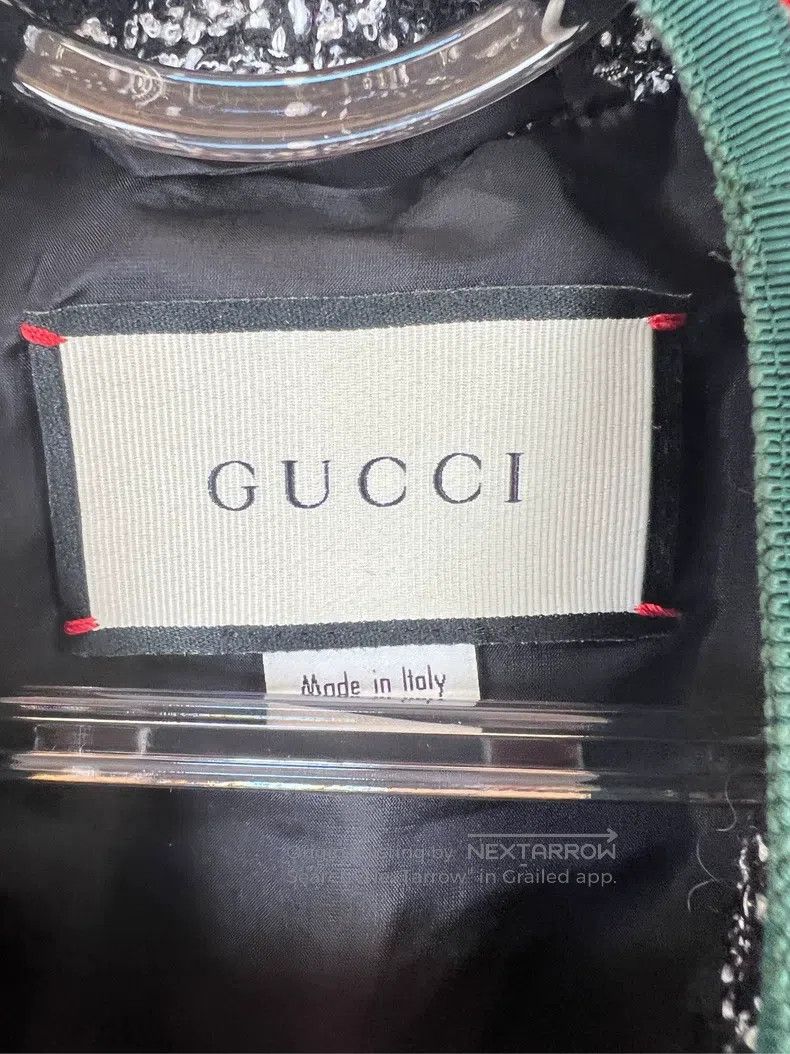 Gucci Gucci Soft tweed black and white plaid red and green edge Size XS / US 0-2 / IT 36-38 - 4 Thumbnail