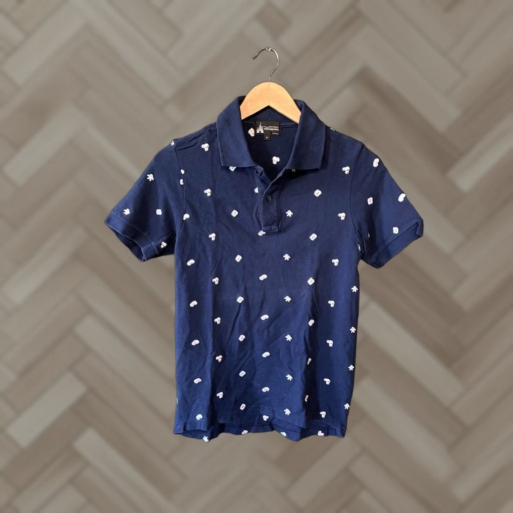 Disney Disney Mickey Mouse AOP Polo Shirt Womens Blue Short Sleeve M C Casual Adult - Hong Kong Size 32" / US 10 / IT 46 - 1 Thumbnail