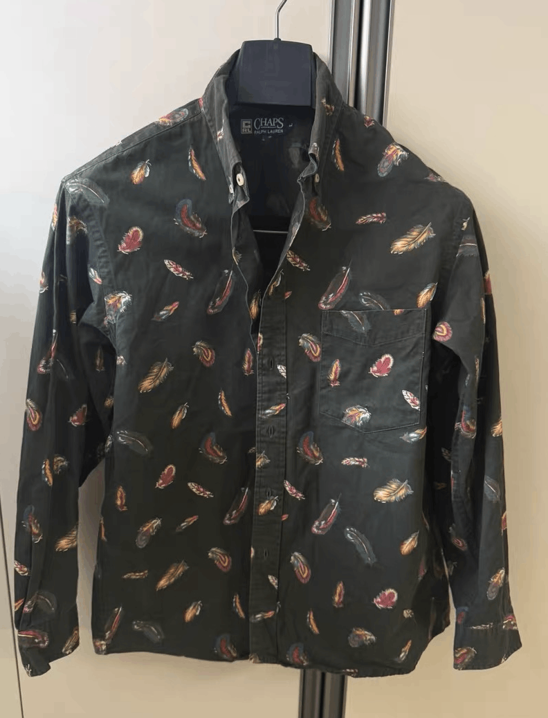 Ralph Lauren Ralph Lauren Feather-print pointed collar shirt Size US M / EU 48-50 / 2 - 1 Thumbnail