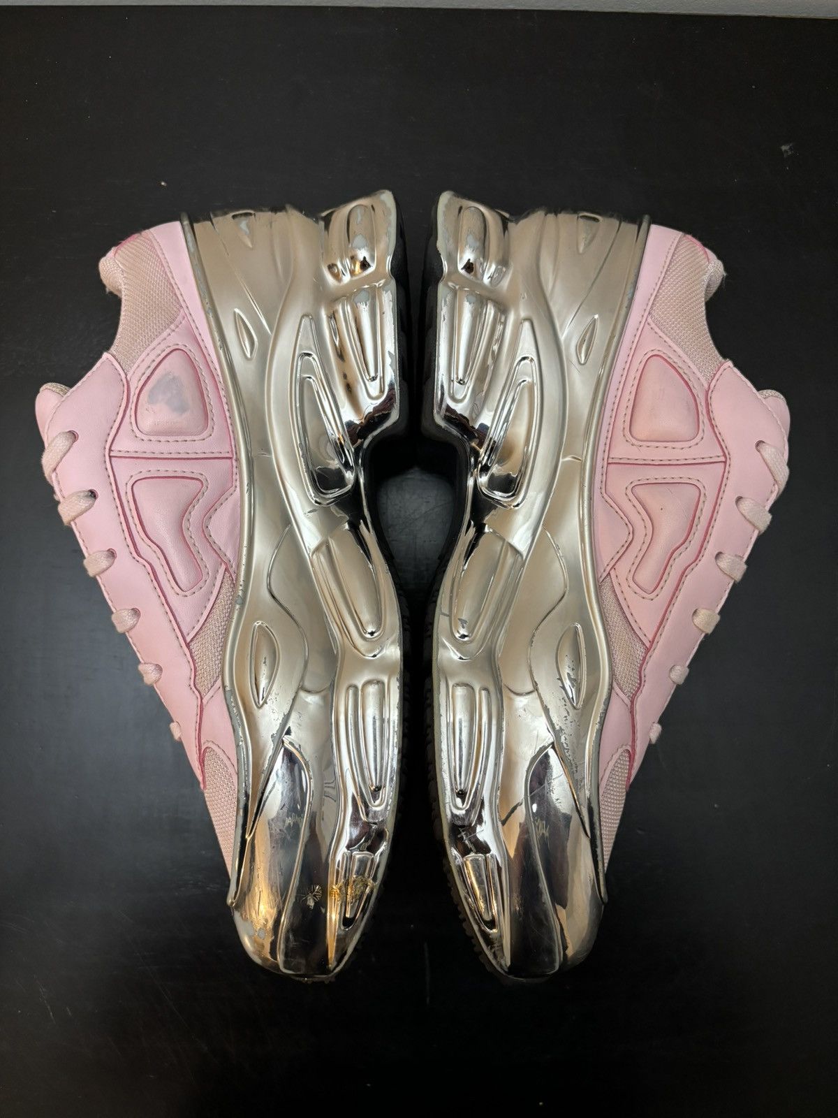 Adidas × Raf Simons adidas Raf Simons Ozweego Pink Silver Metallic Size US 8.5 / EU 41-42 - 3 Thumbnail