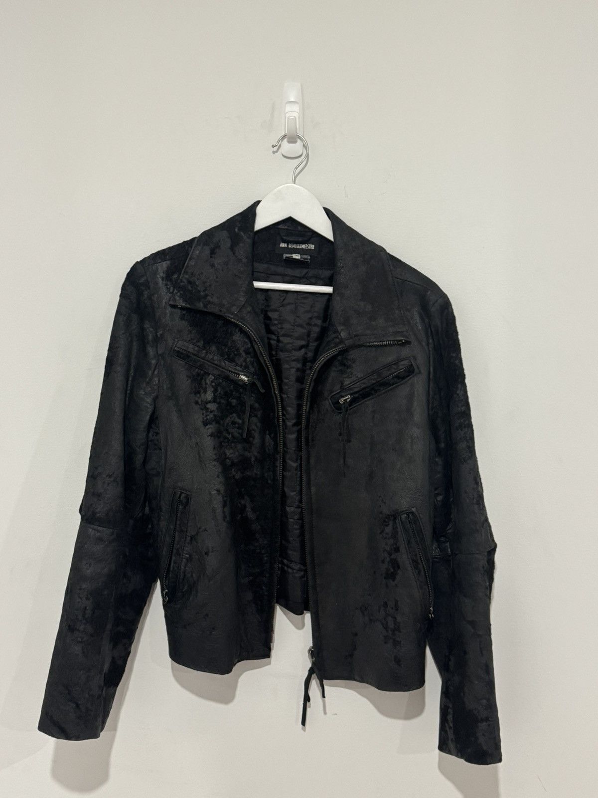 Ann Demeulemeester Ann Demeulemeester 02AW Raw Sheepskin Leather Jacket Size US M / EU 48-50 / 2 - 3 Thumbnail